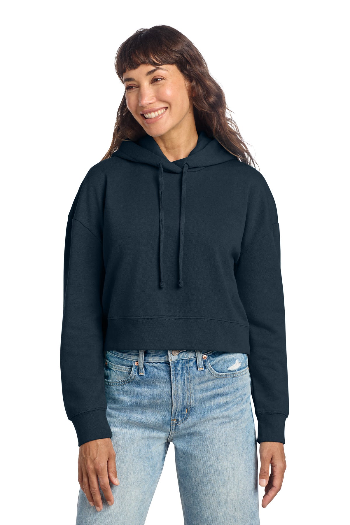 Custom New Navy Women's V.I.T. Fleece Hoodie DT6101, personalized by SanCanDo Swag in Argyle, TX