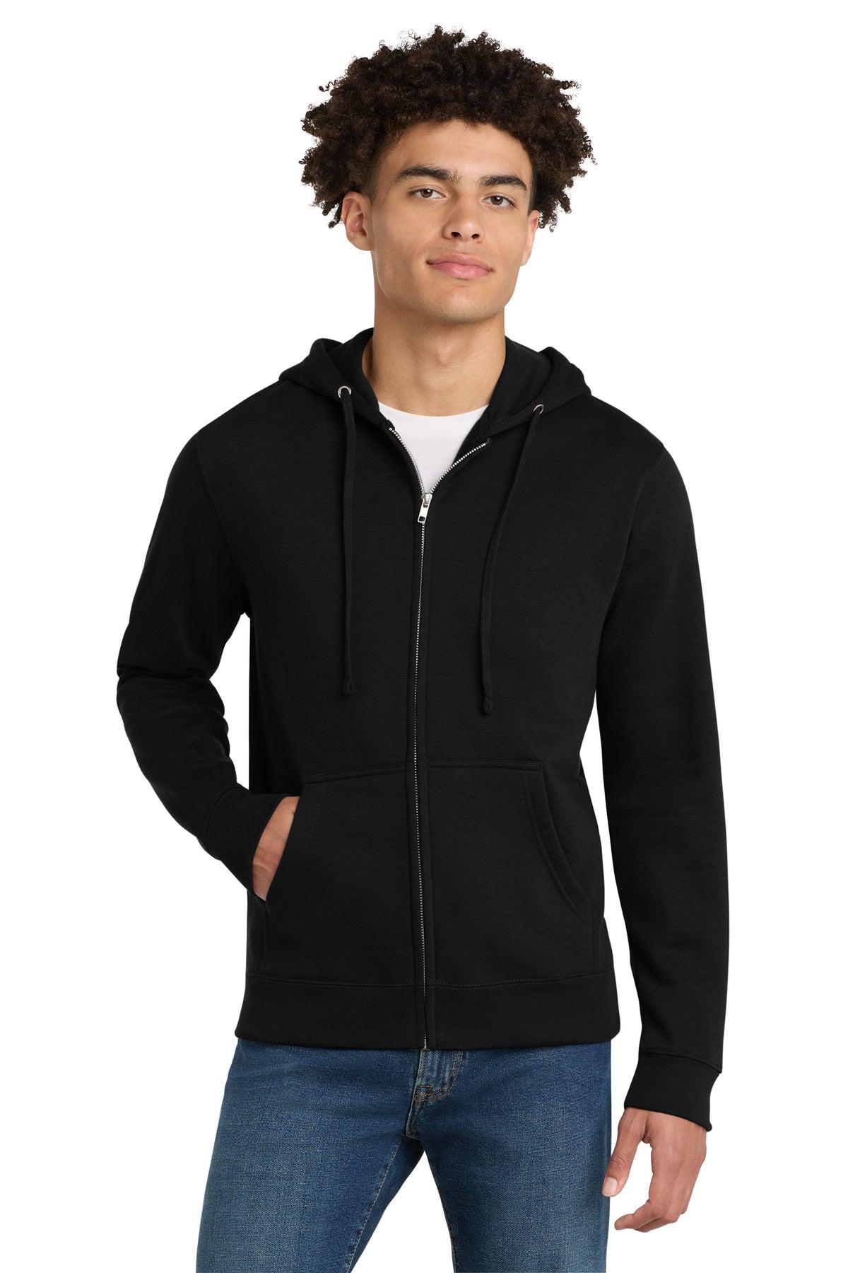 Custom Black V.I.T.Fleece Full-Zip Hoodie DT6102, personalized by SanCanDo Swag in Argyle, TX