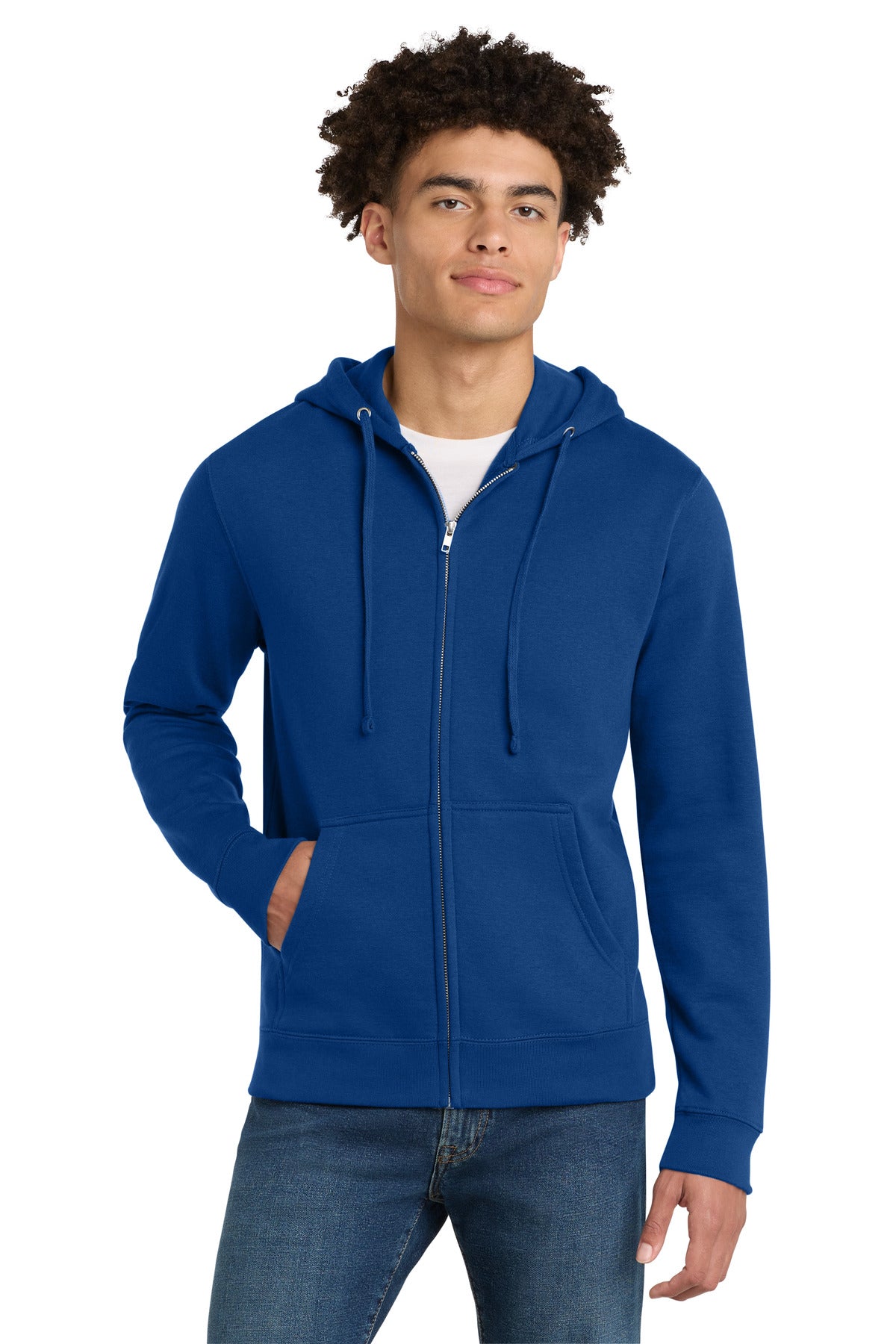 Custom Deep Royal V.I.T.Fleece Full-Zip Hoodie DT6102, personalized by SanCanDo Swag in Argyle, TX