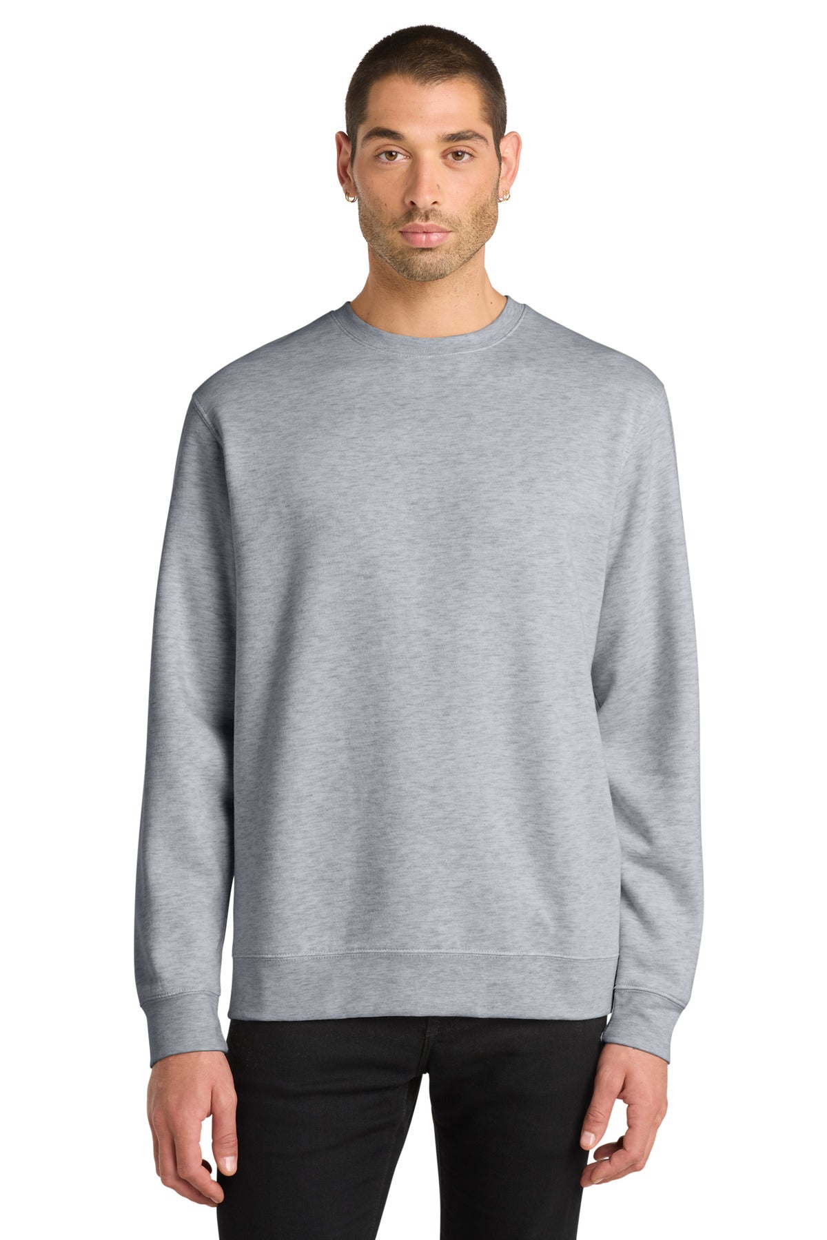 Custom Light Heather Grey V.I.T.Fleece Crew DT6104, personalized by SanCanDo Swag in Argyle, TX