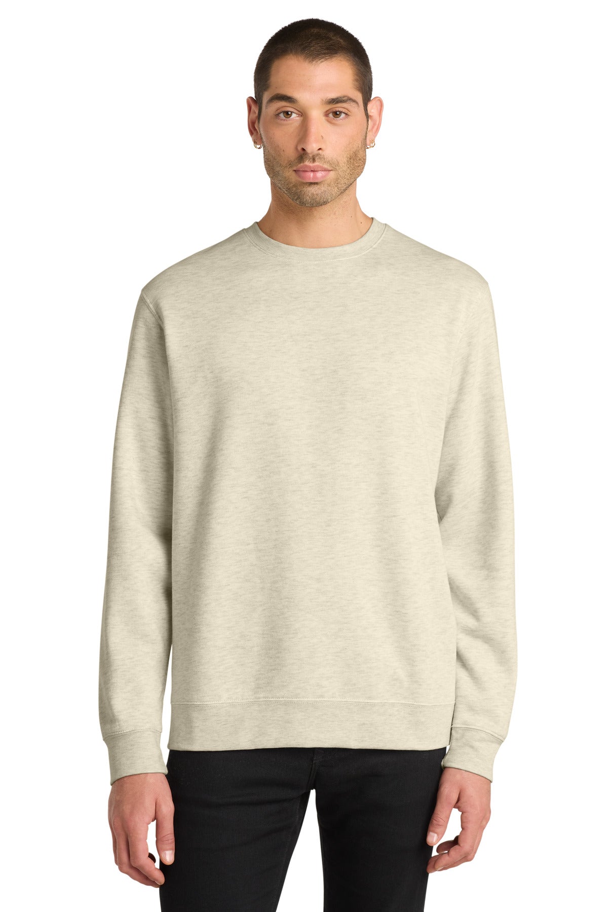 Custom Oatmeal Heather V.I.T.Fleece Crew DT6104, personalized by SanCanDo Swag in Argyle, TX
