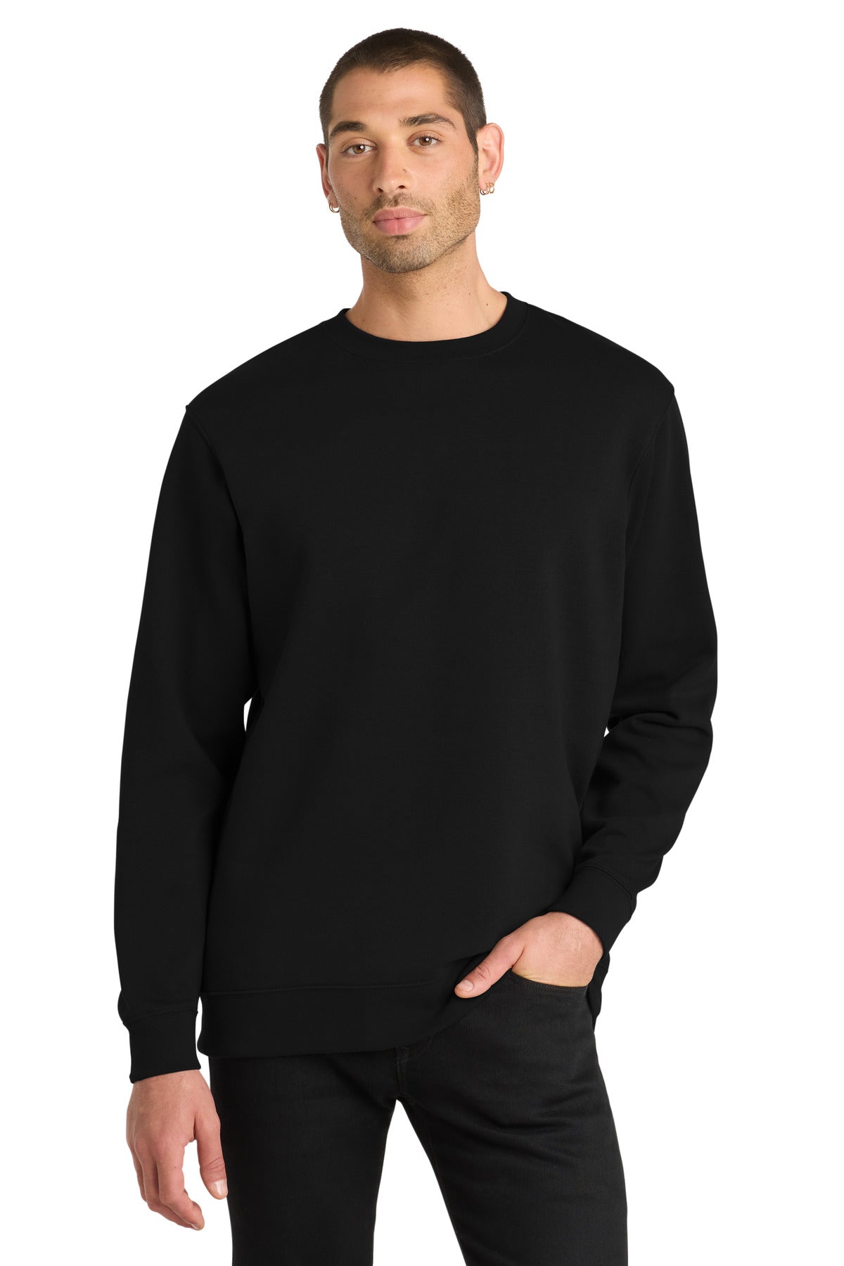 Custom Black V.I.T.Fleece Crew DT6104, personalized by SanCanDo Swag in Argyle, TX