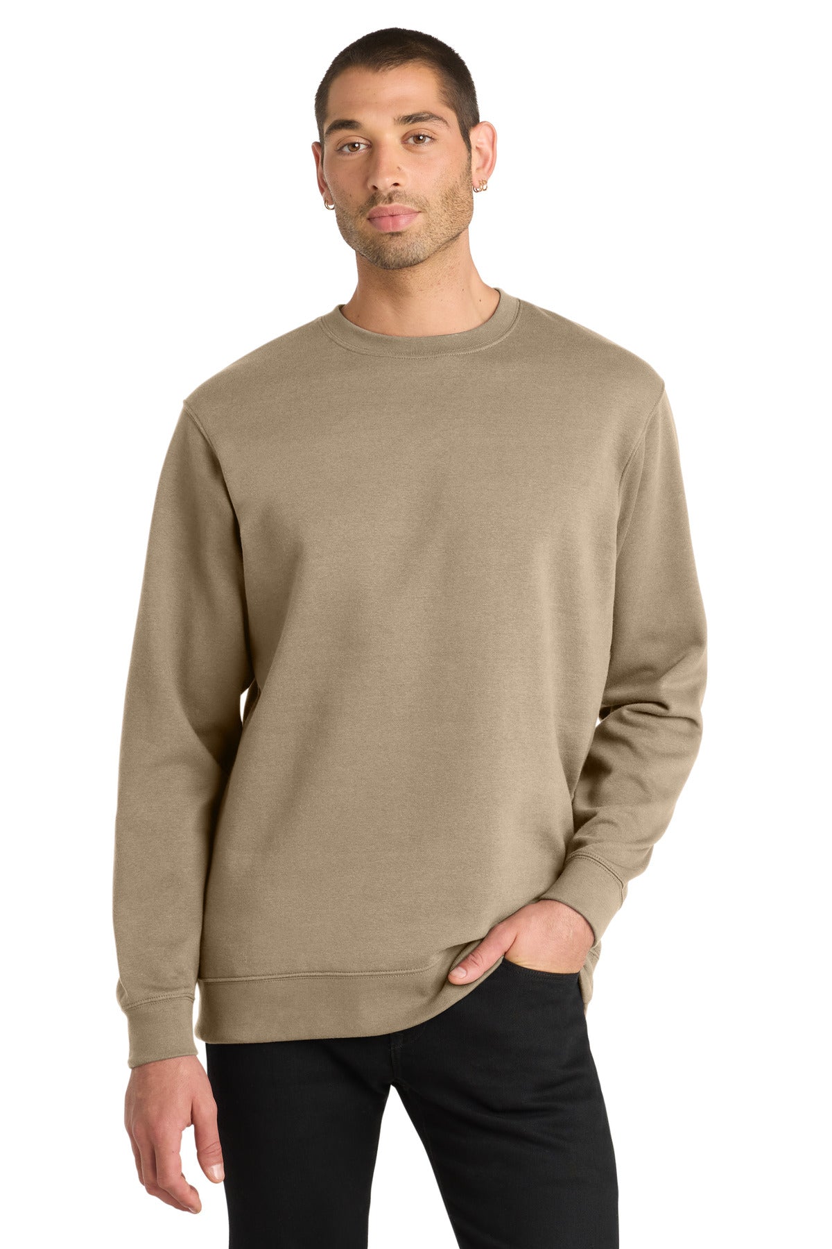 Custom Desert Tan V.I.T.Fleece Crew DT6104, personalized by SanCanDo Swag in Argyle, TX