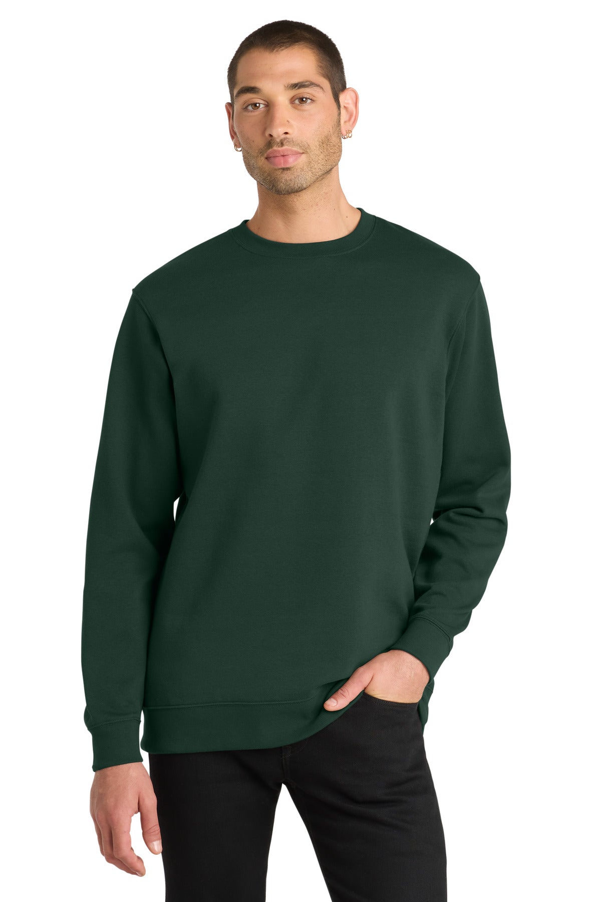 Custom Forest Green V.I.T.Fleece Crew DT6104, personalized by SanCanDo Swag in Argyle, TX