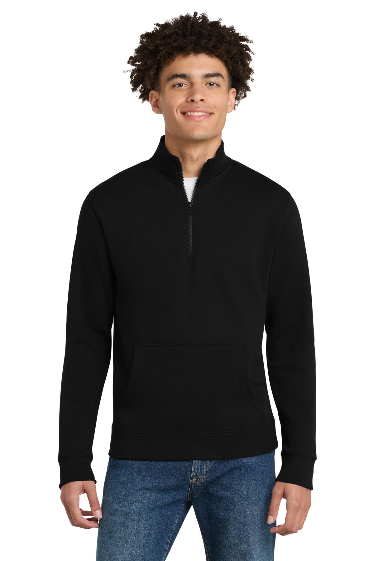 Custom Black V.I.T.Fleece 1/4-Zip DT6106, personalized by SanCanDo Swag in Argyle, TX
