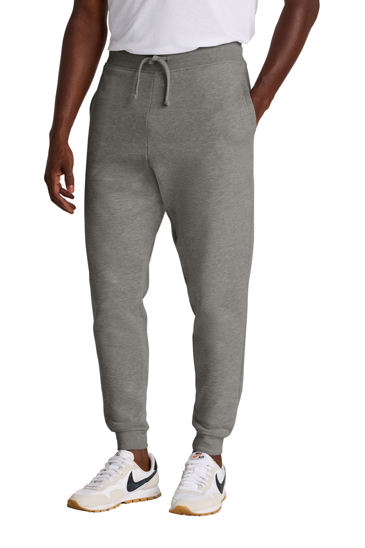 Custom Grey Frost V.I.T.Fleece Jogger DT6107, personalized by SanCanDo Swag in Argyle, TX