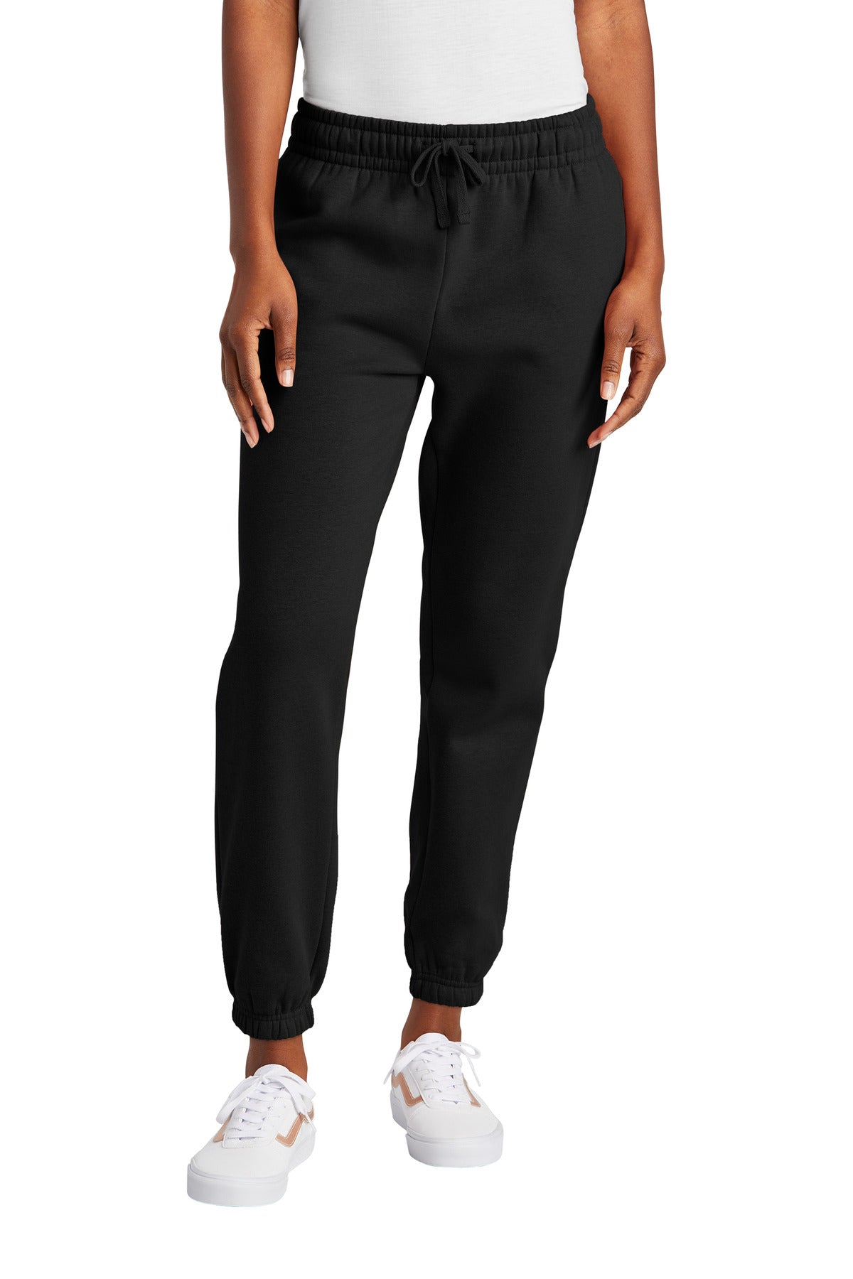 Custom Black Women's V.I.T. Fleece Sweatpant DT6110, personalized by SanCanDo Swag in Argyle, TX