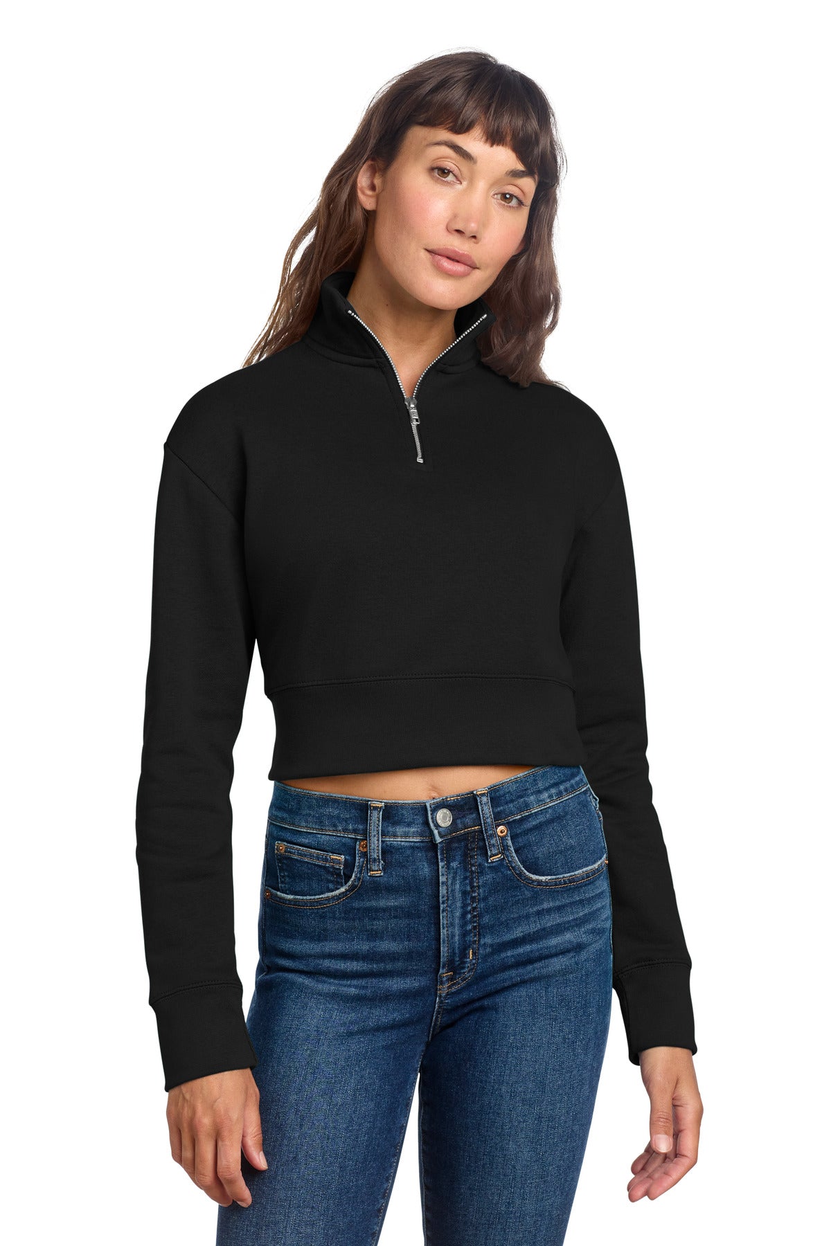 Custom Black Women's V.I.T. Fleece 1/2-Zip DT6111, personalized by SanCanDo Swag in Argyle, TX
