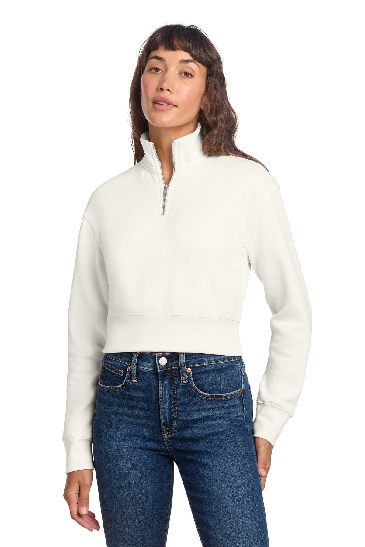 Custom Gardenia Women's V.I.T. Fleece 1/2-Zip DT6111, personalized by SanCanDo Swag in Argyle, TX