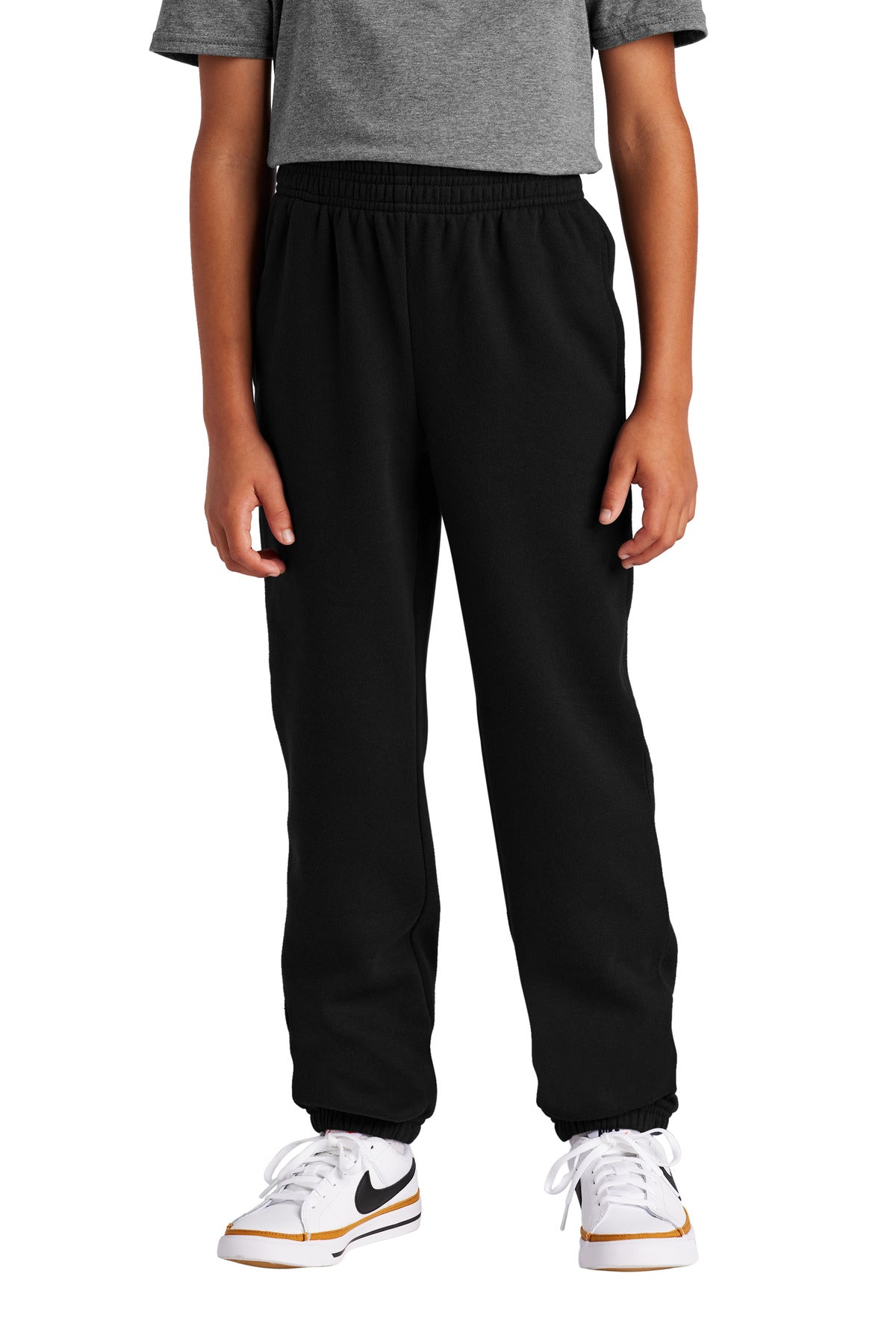 Custom Black Youth V.I.T. Fleece Sweatpant DT6112Y, personalized by SanCanDo Swag in Argyle, TX