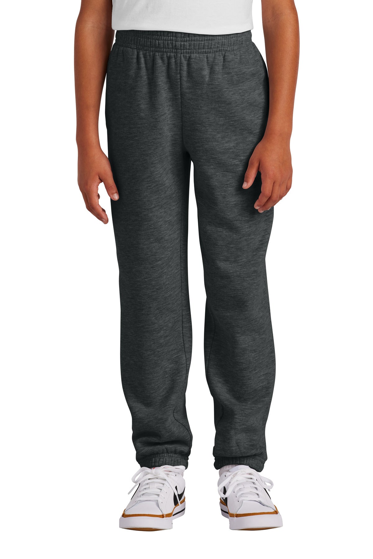 Custom Heathered Charcoal Youth V.I.T. Fleece Sweatpant DT6112Y, personalized by SanCanDo Swag in Argyle, TX