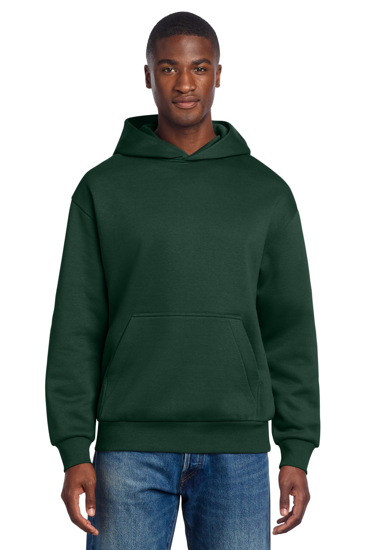 Custom Forest Green V.I.T. Heavyweight Fleece Hoodie DT6150, personalized by SanCanDo Swag in Argyle, TX
