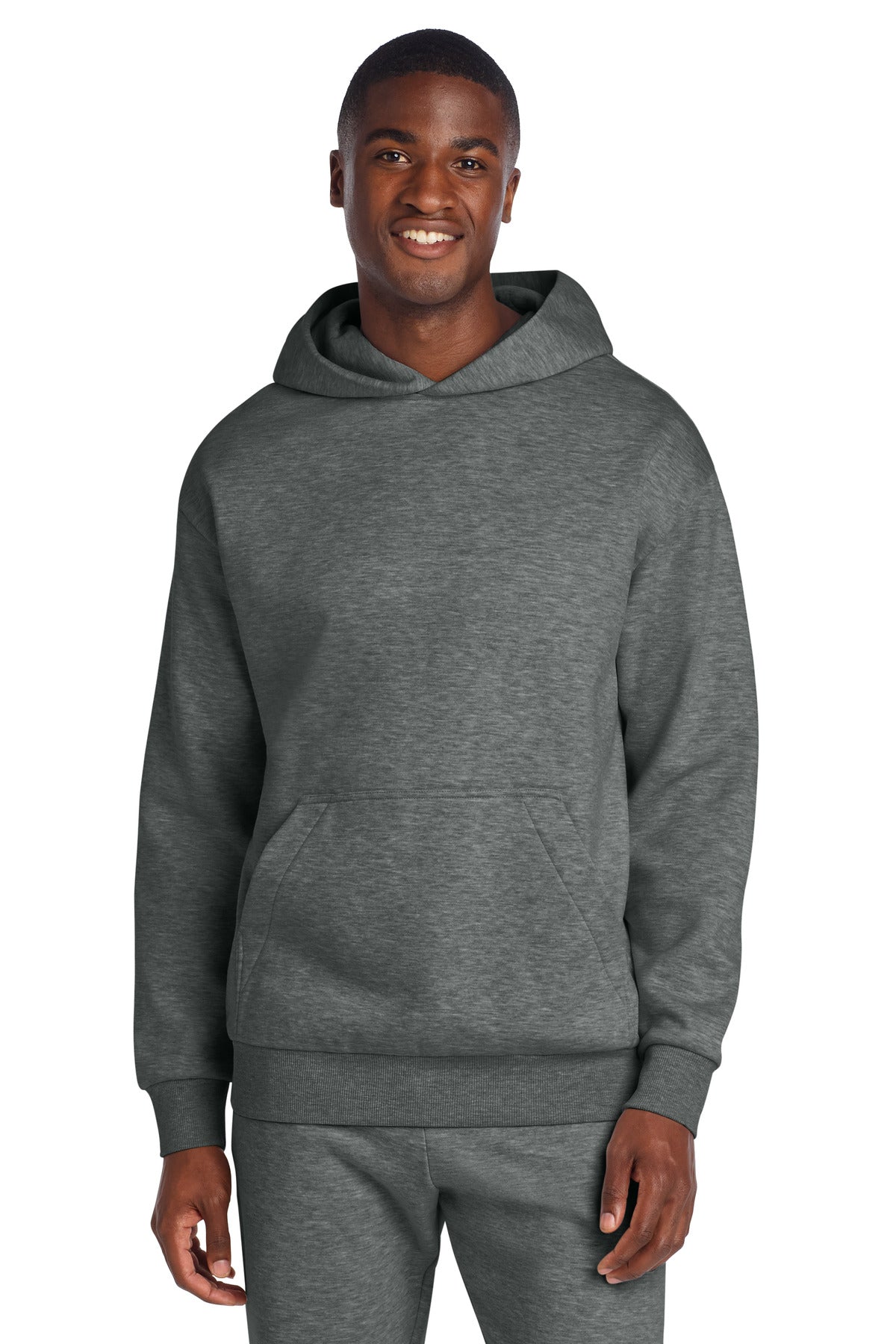 Custom Grey Frost V.I.T. Heavyweight Fleece Hoodie DT6150, personalized by SanCanDo Swag in Argyle, TX