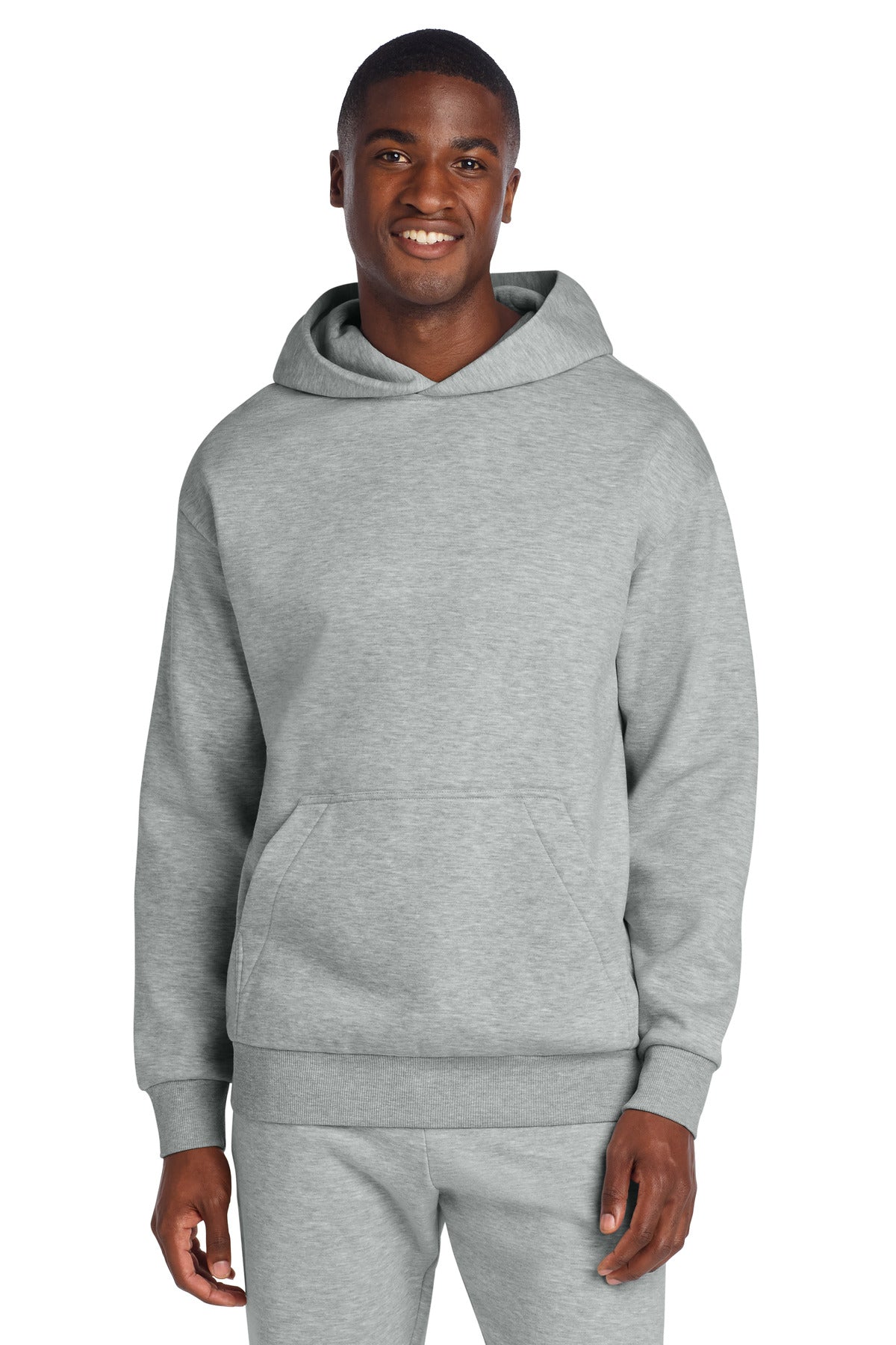 Custom Light Heather Grey V.I.T. Heavyweight Fleece Hoodie DT6150, personalized by SanCanDo Swag in Argyle, TX