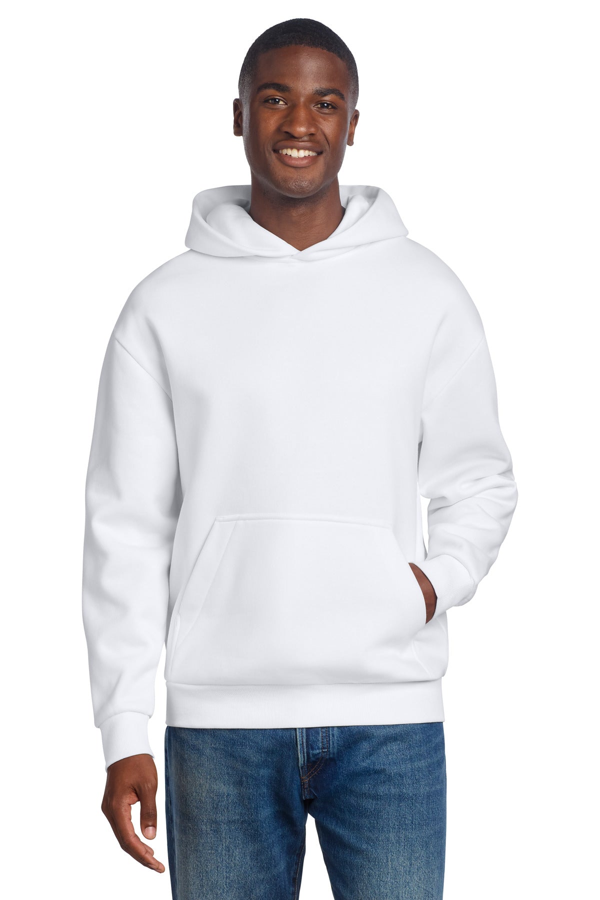 Custom White V.I.T. Heavyweight Fleece Hoodie DT6150, personalized by SanCanDo Swag in Argyle, TX