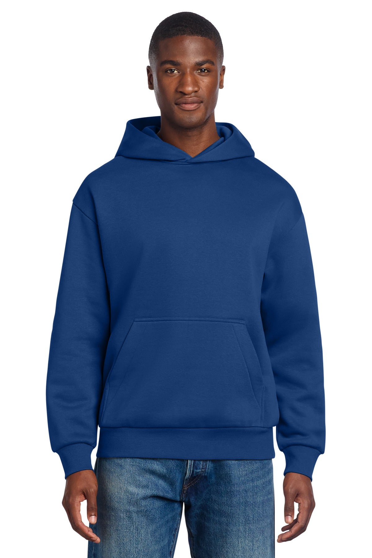Custom Deep Royal V.I.T. Heavyweight Fleece Hoodie DT6150, personalized by SanCanDo Swag in Argyle, TX