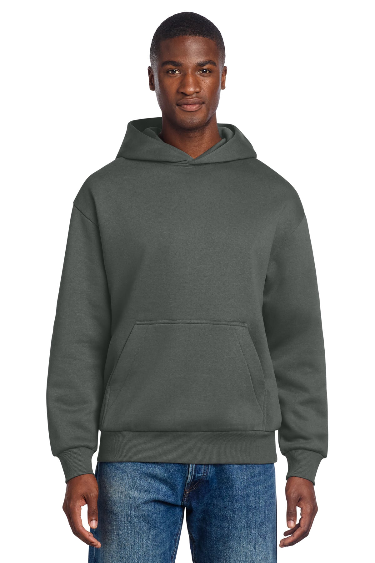 Custom Deep Smoke V.I.T. Heavyweight Fleece Hoodie DT6150, personalized by SanCanDo Swag in Argyle, TX