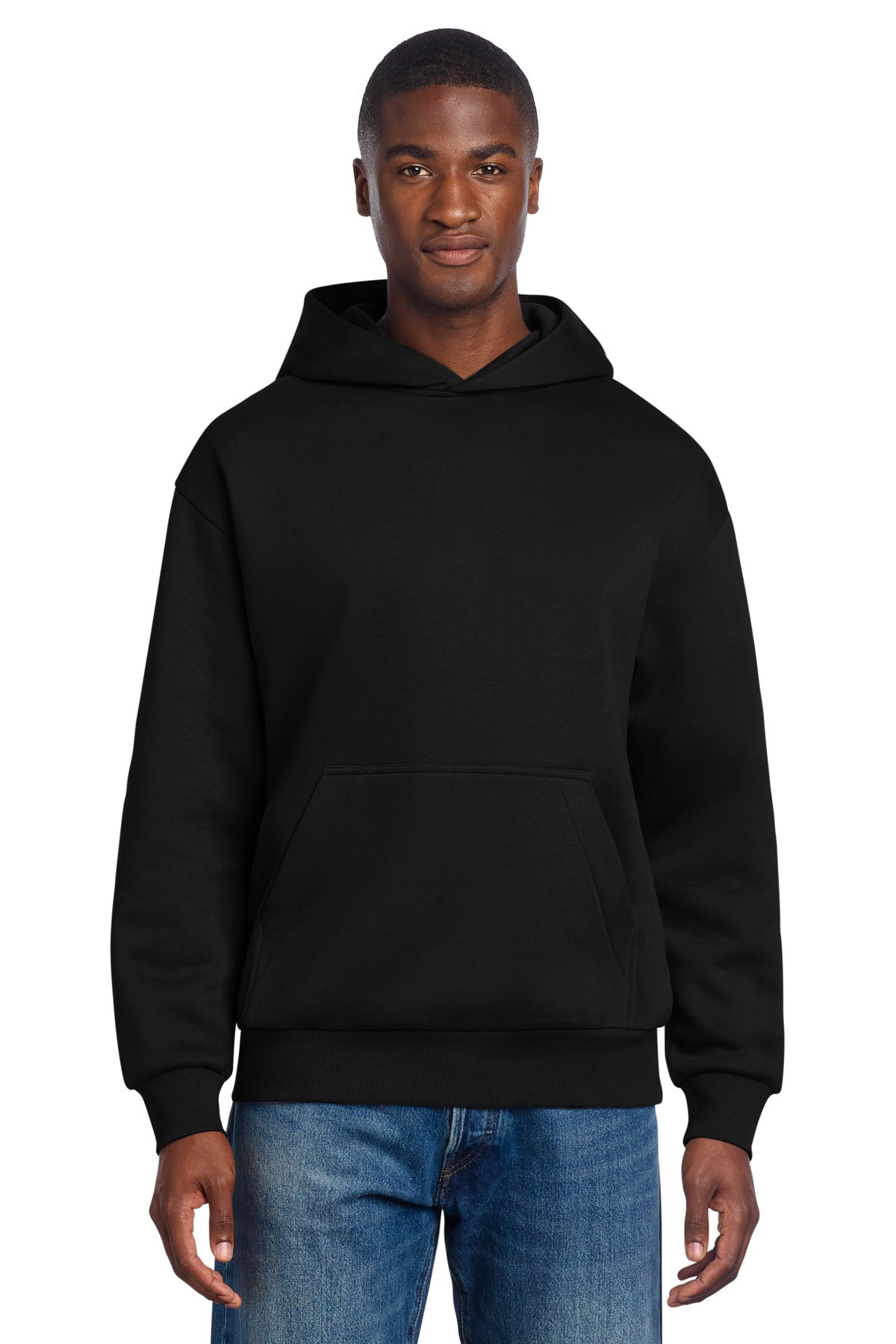 Custom Black V.I.T. Heavyweight Fleece Hoodie DT6150, personalized by SanCanDo Swag in Argyle, TX