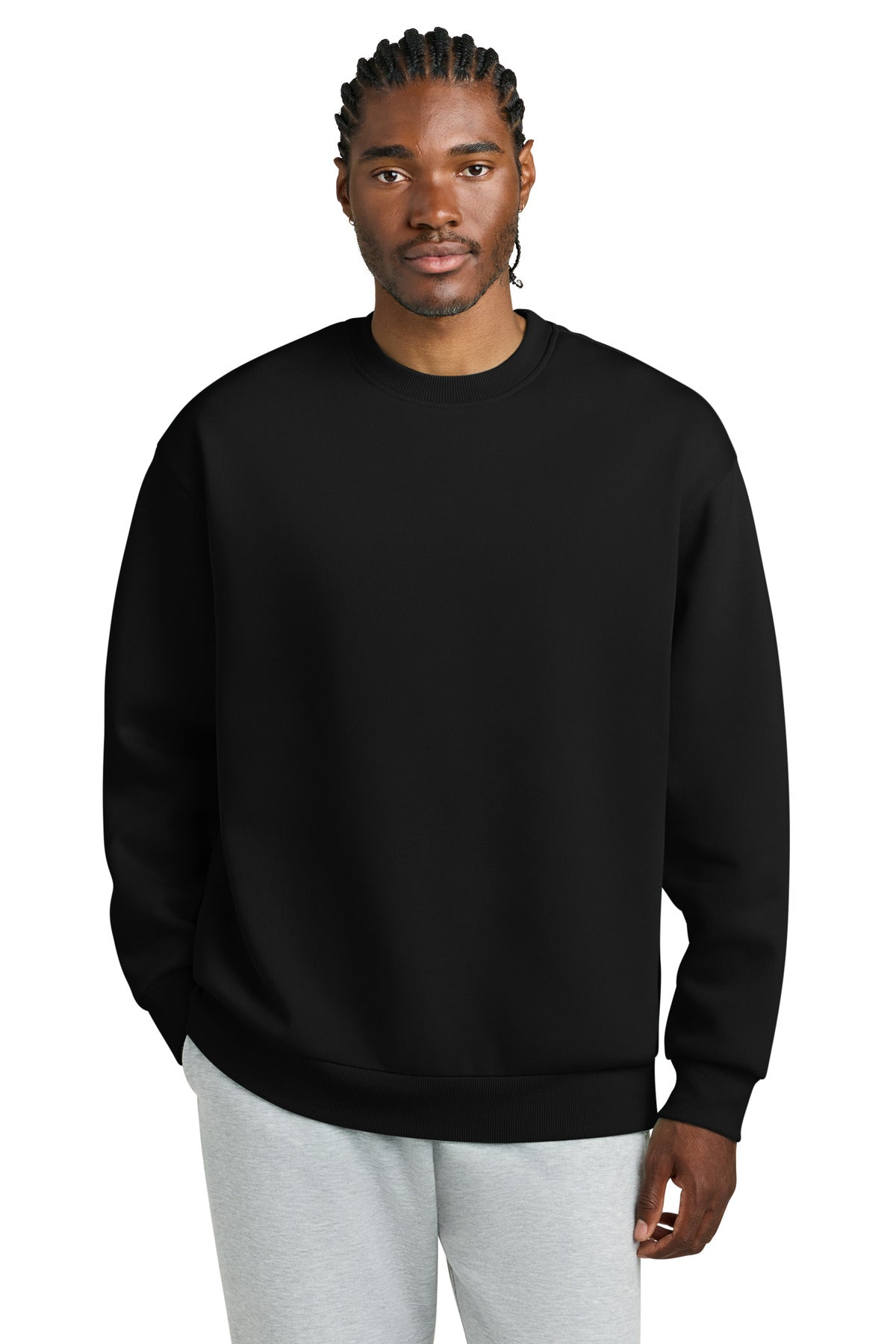 Custom Black V.I.T. Heavyweight Fleece Crew DT6154, personalized by SanCanDo Swag in Argyle, TX