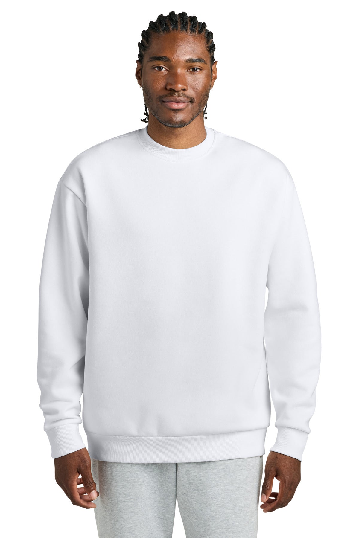 Custom White V.I.T. Heavyweight Fleece Crew DT6154, personalized by SanCanDo Swag in Argyle, TX