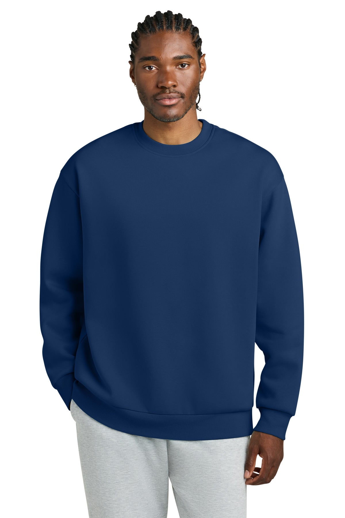 Custom Dark Royal V.I.T. Heavyweight Fleece Crew DT6154, personalized by SanCanDo Swag in Argyle, TX