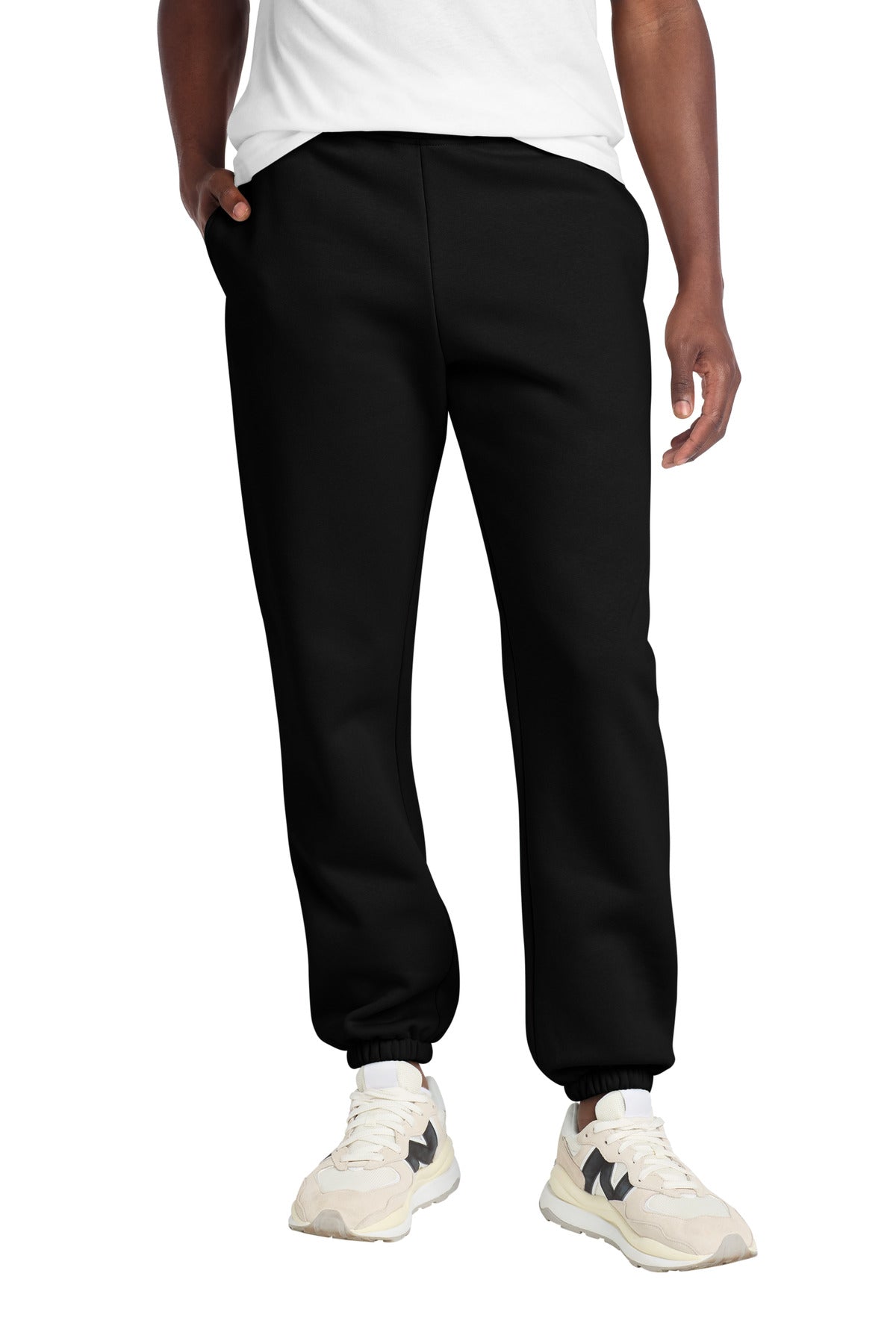 Custom Black V.I.T. Heavyweight Fleece Sweatpant DT6162, personalized by SanCanDo Swag in Argyle, TX