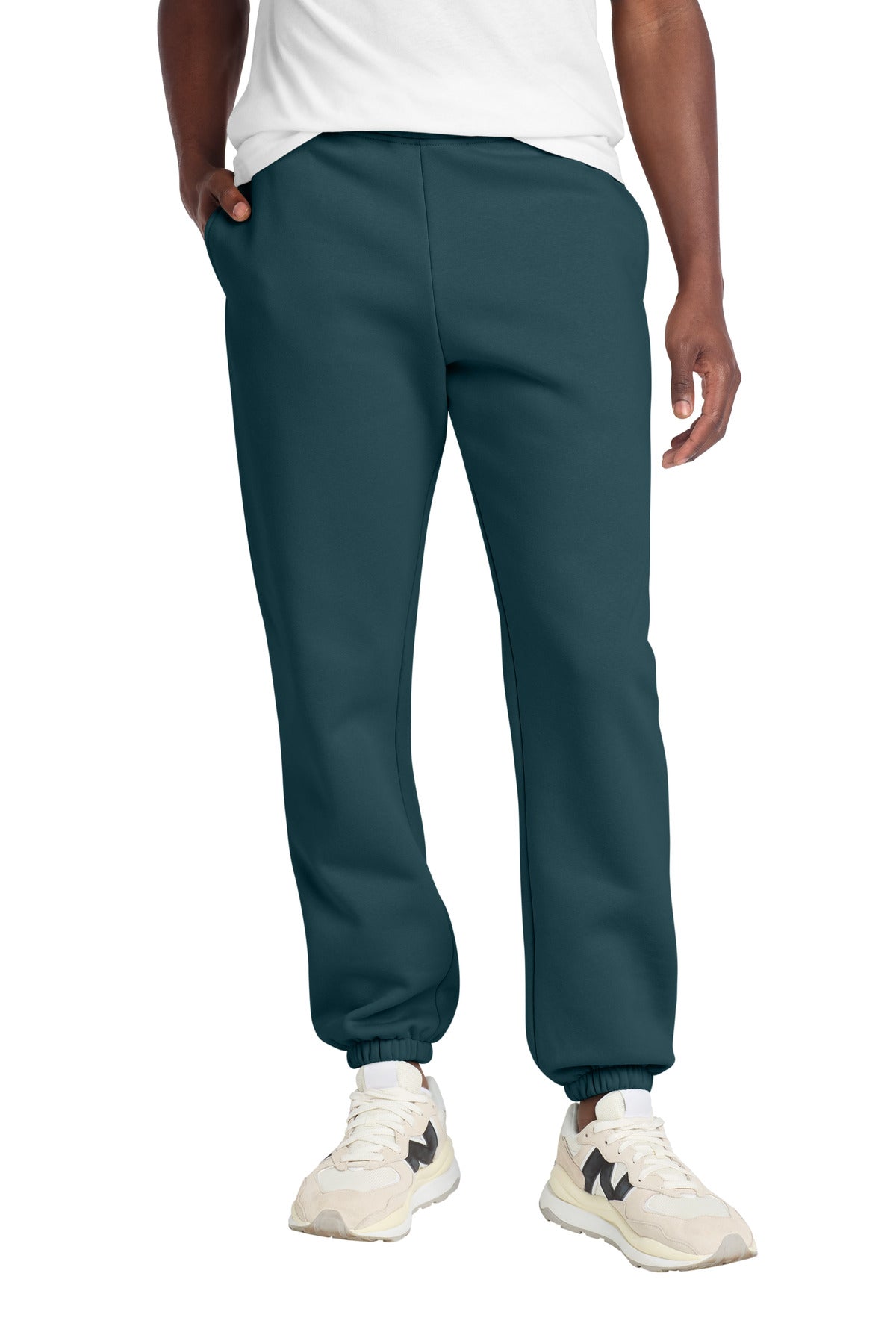 Custom Deep Cyan V.I.T. Heavyweight Fleece Sweatpant DT6162, personalized by SanCanDo Swag in Argyle, TX