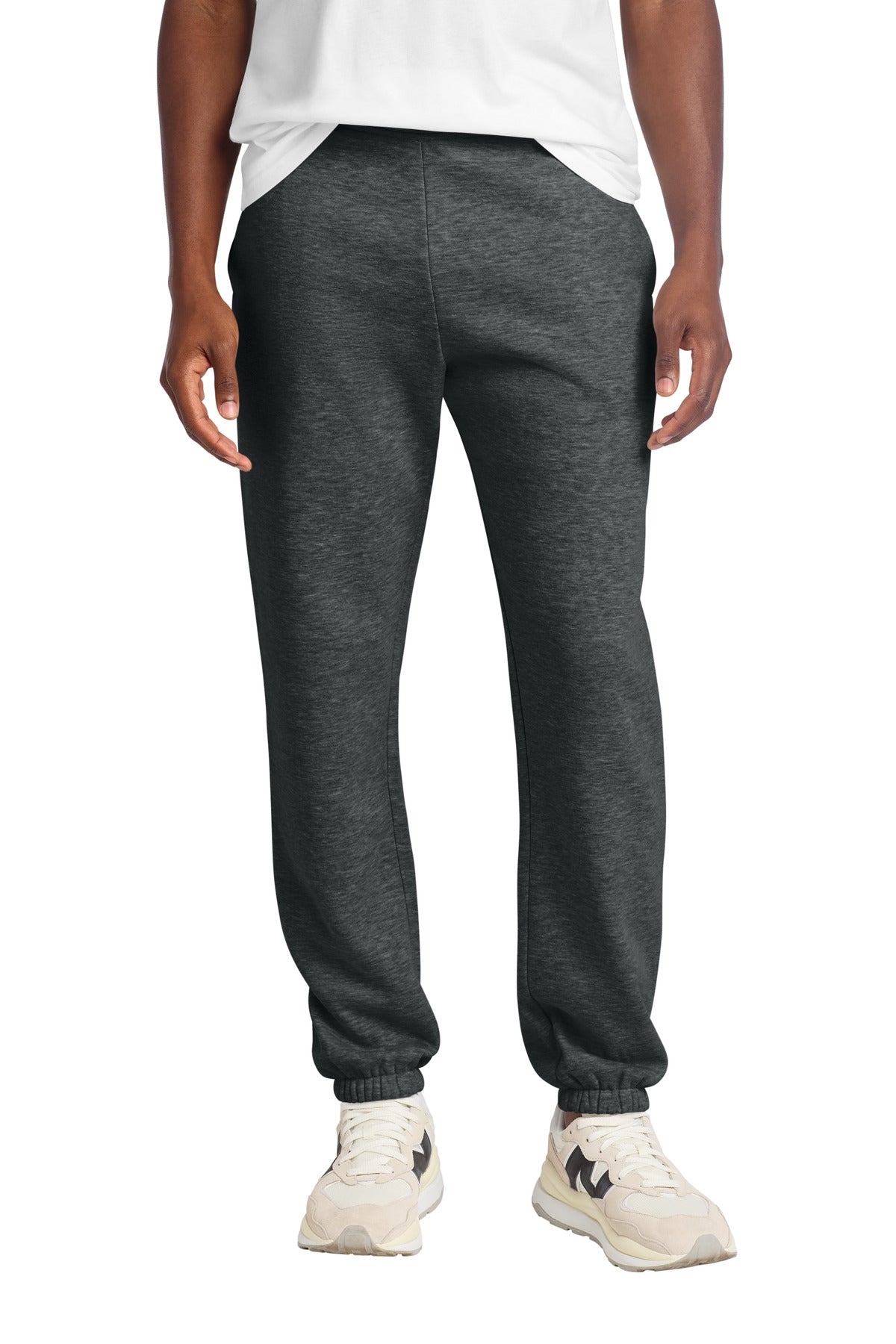 Custom Heathered Charcoal V.I.T. Heavyweight Fleece Sweatpant DT6162, personalized by SanCanDo Swag in Argyle, TX