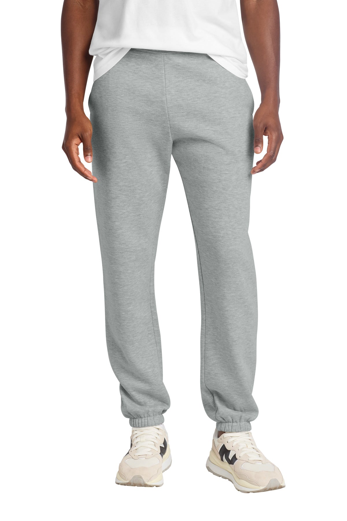 Custom Light Heather Grey V.I.T. Heavyweight Fleece Sweatpant DT6162, personalized by SanCanDo Swag in Argyle, TX