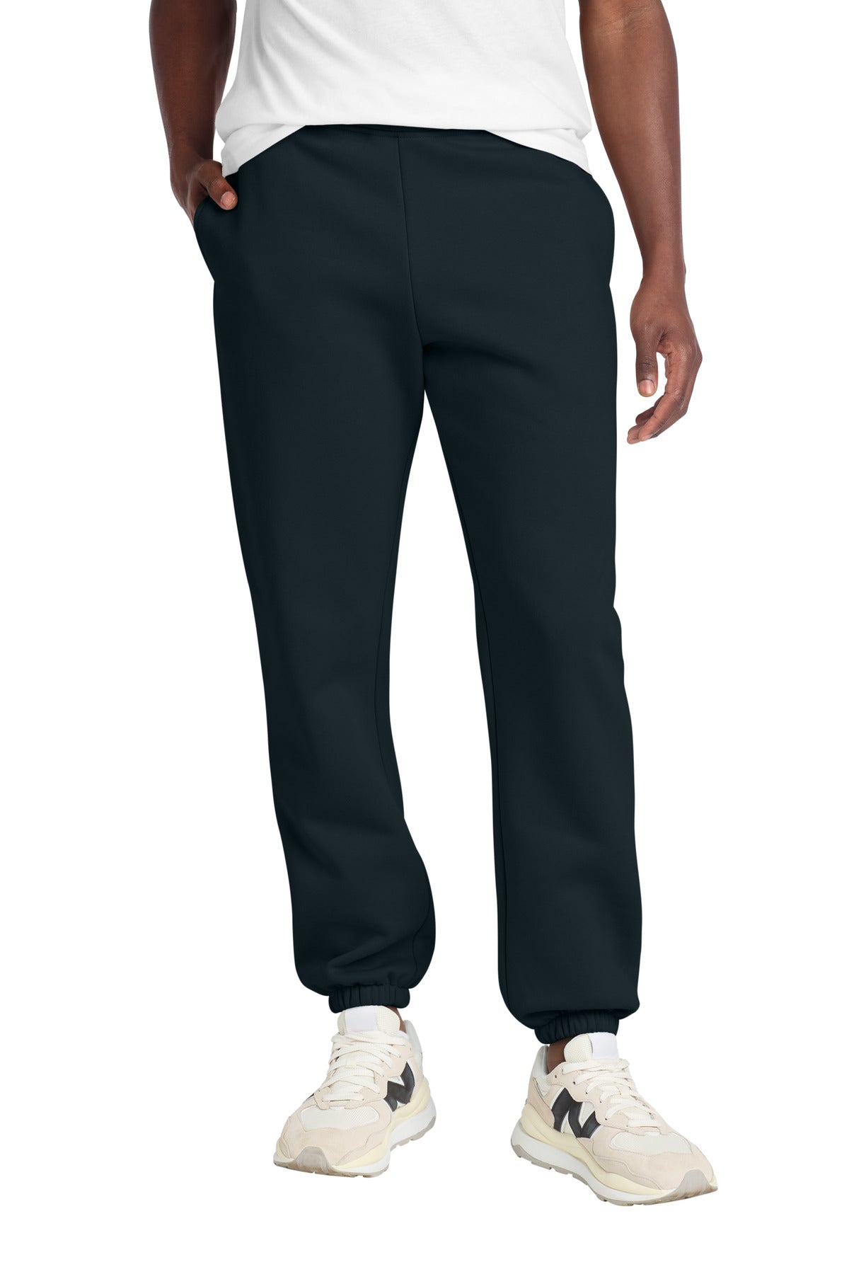 Custom Navy Blue V.I.T. Heavyweight Fleece Sweatpant DT6162, personalized by SanCanDo Swag in Argyle, TX