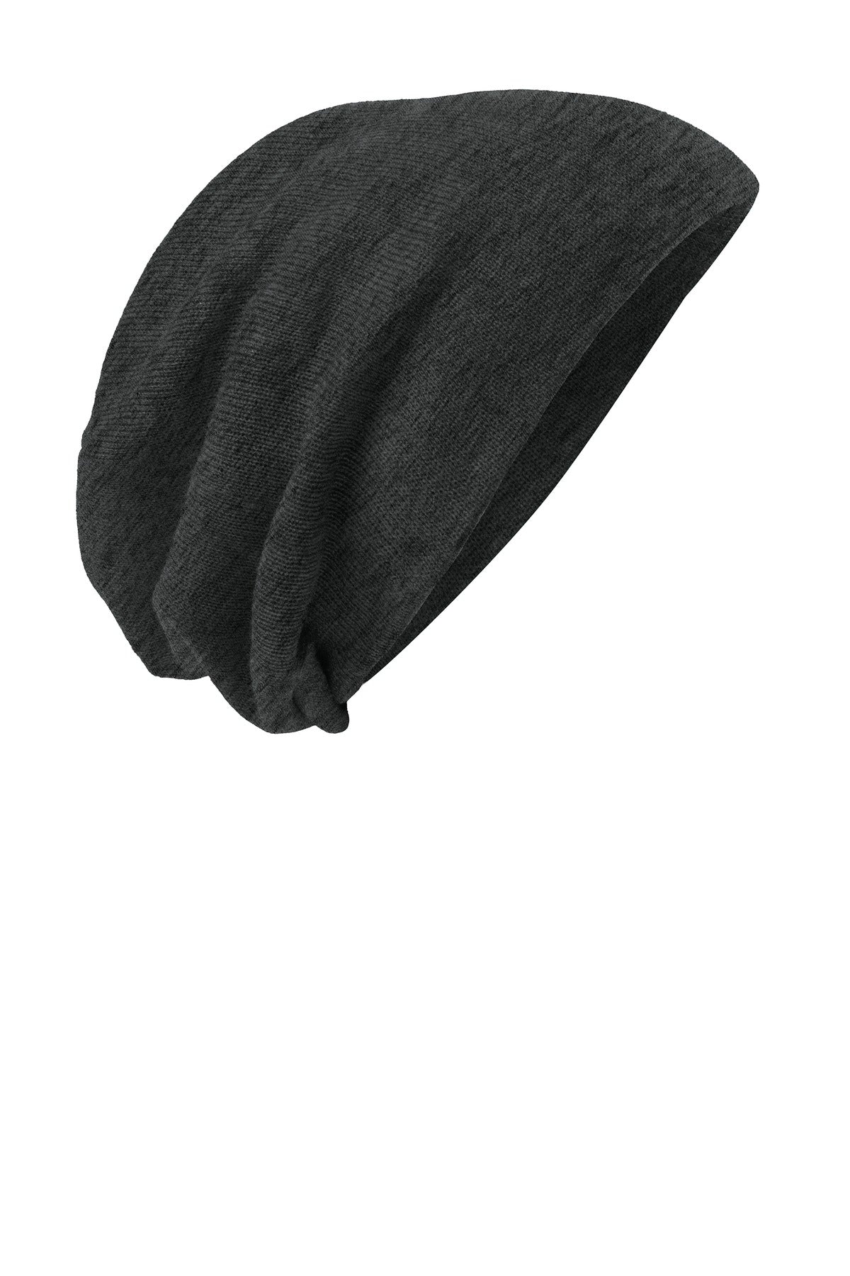 Custom Charcoal Heather Slouch Beanie DT618, personalized by SanCanDo Swag in Argyle, TX