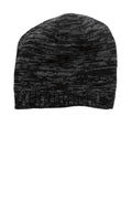 Custom Black/ Charcoal Spaced-Dyed Beanie DT620, personalized by SanCanDo Swag in Argyle, TX
