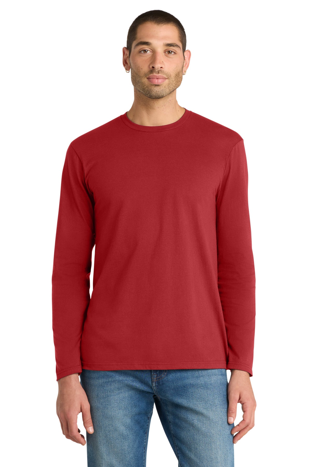 Custom Classic Red V.I.T. Tee Long Sleeve DT6200, personalized by SanCanDo Swag in Argyle, TX