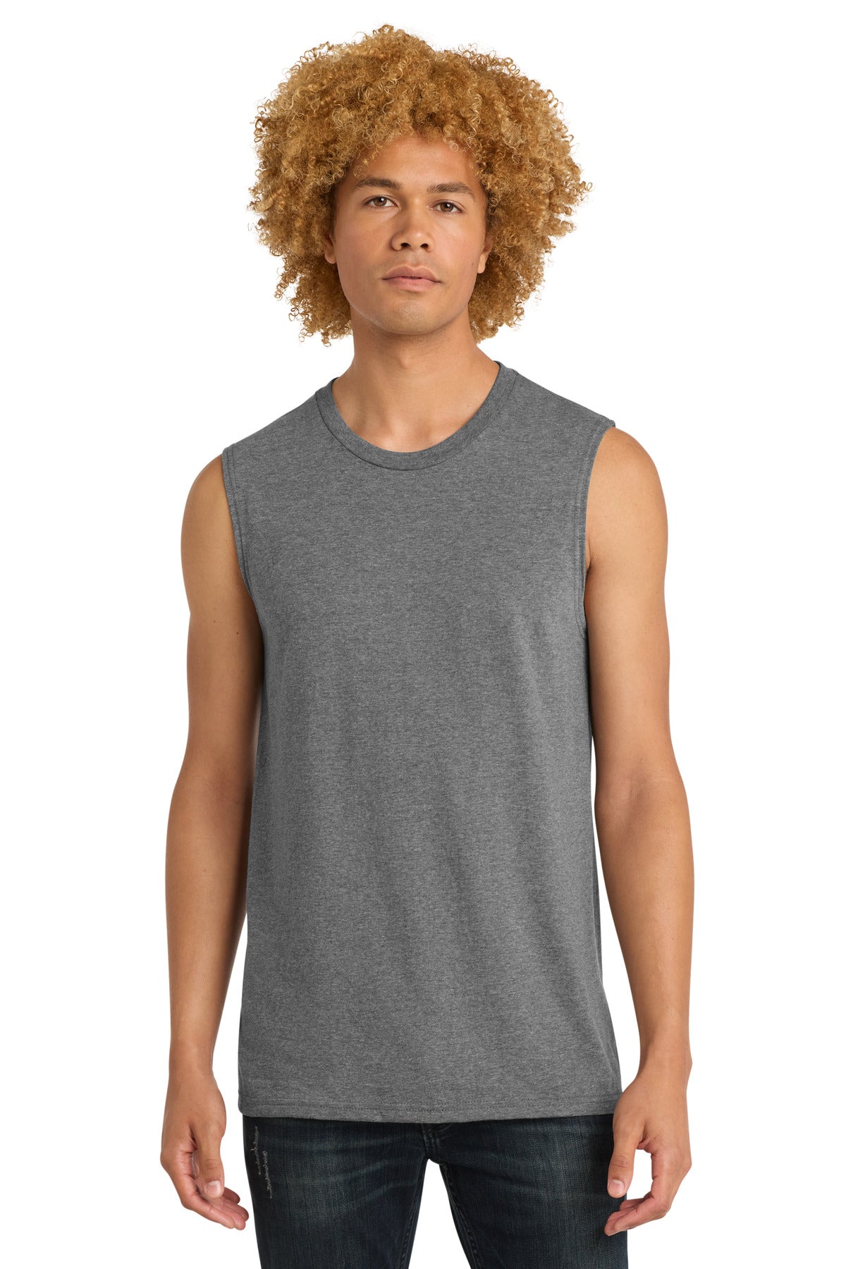 Custom Grey Frost V.I.T. Muscle Tank DT6300, personalized by SanCanDo Swag in Argyle, TX