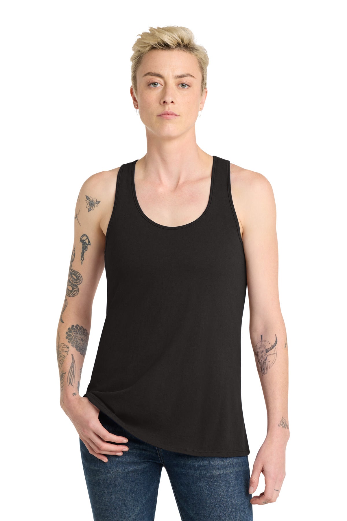 Custom Black Women's V.I.T. Racerback Tank DT6302, personalized by SanCanDo Swag in Argyle, TX