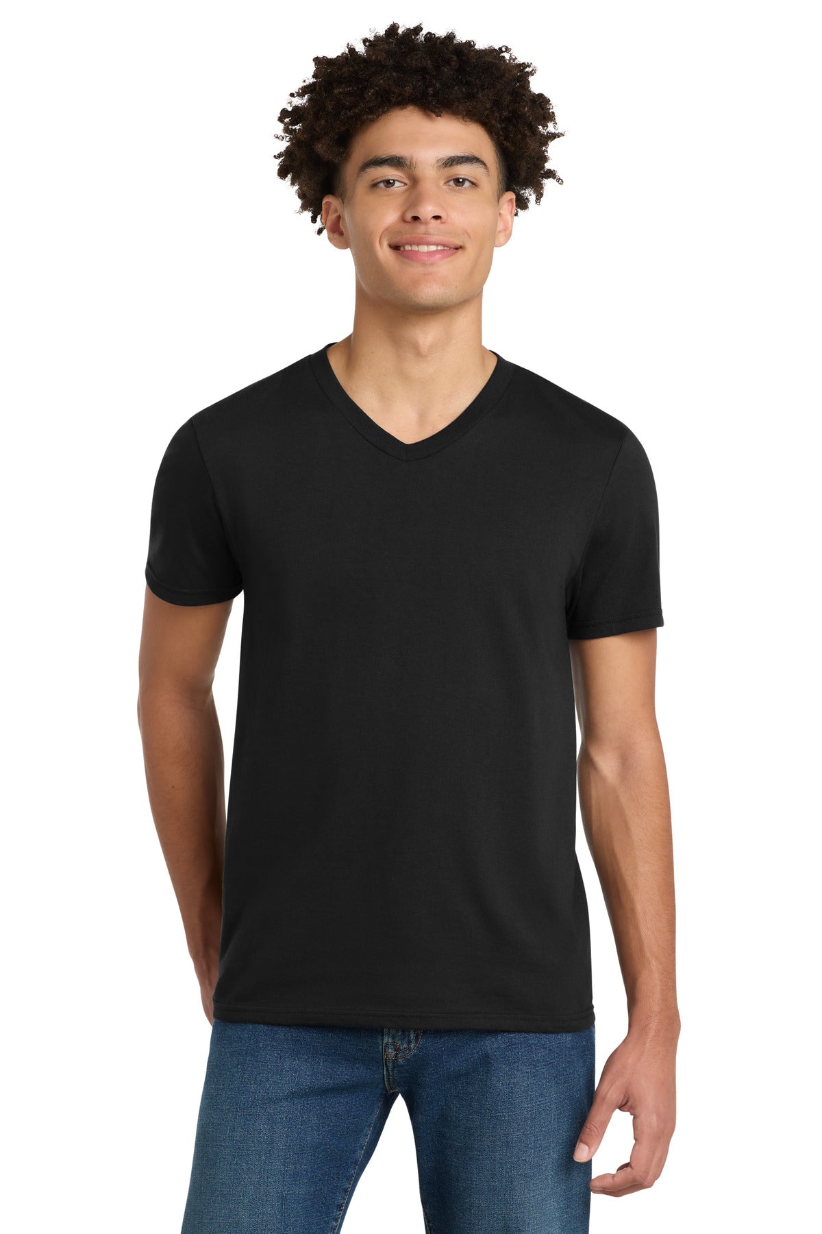 Custom Black V.I.T. Tee V-Neck DT6500, personalized by SanCanDo Swag in Argyle, TX
