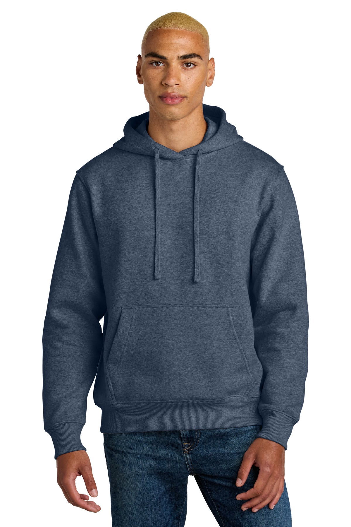 Custom Navy Heather V.I.T. Super Heavyweight Fleece Hoodie DT6600, personalized by SanCanDo Swag in Argyle, TX