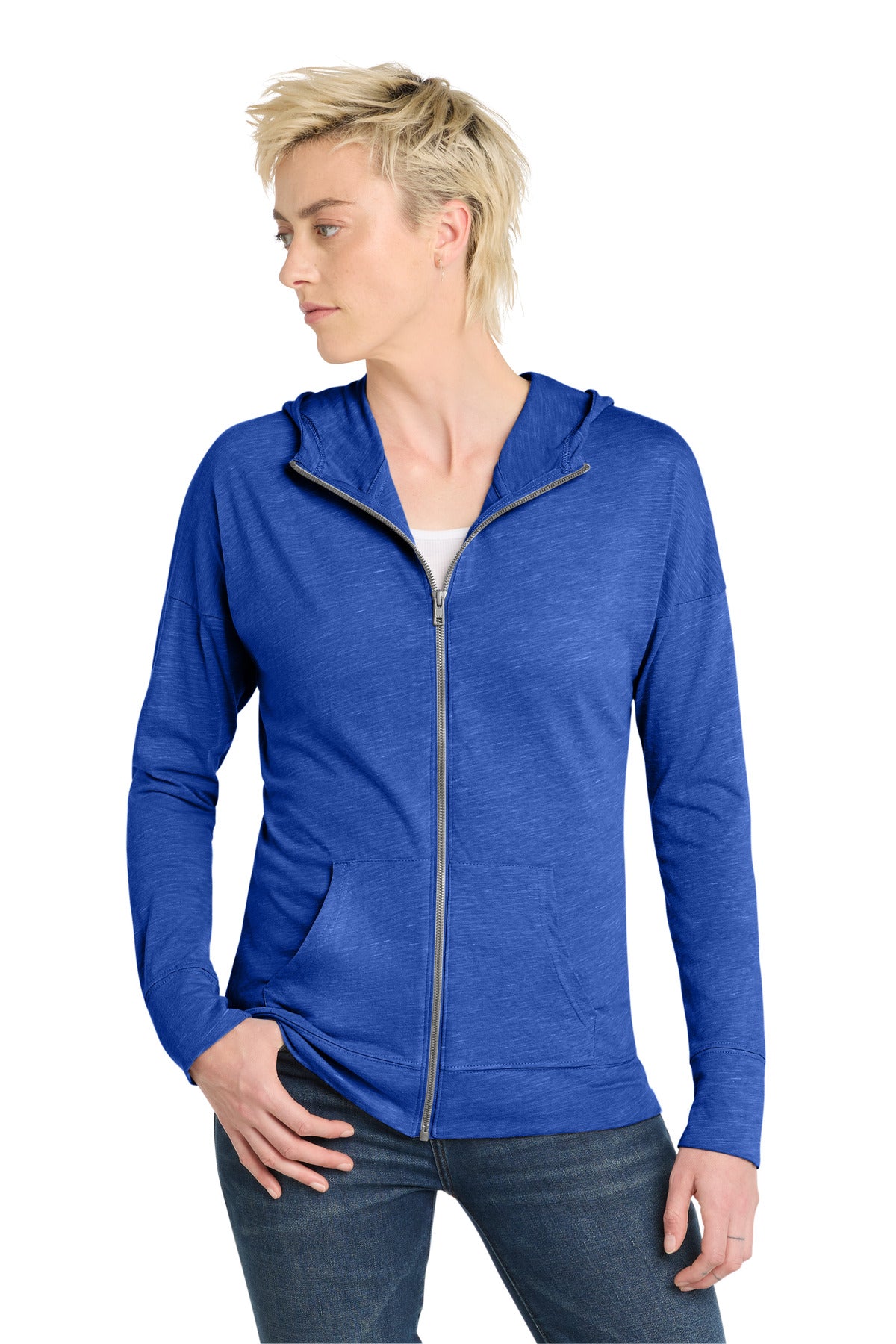 Custom Deep Royal Women's Medal Full-Zip Hoodie DT665, personalized by SanCanDo Swag in Argyle, TX