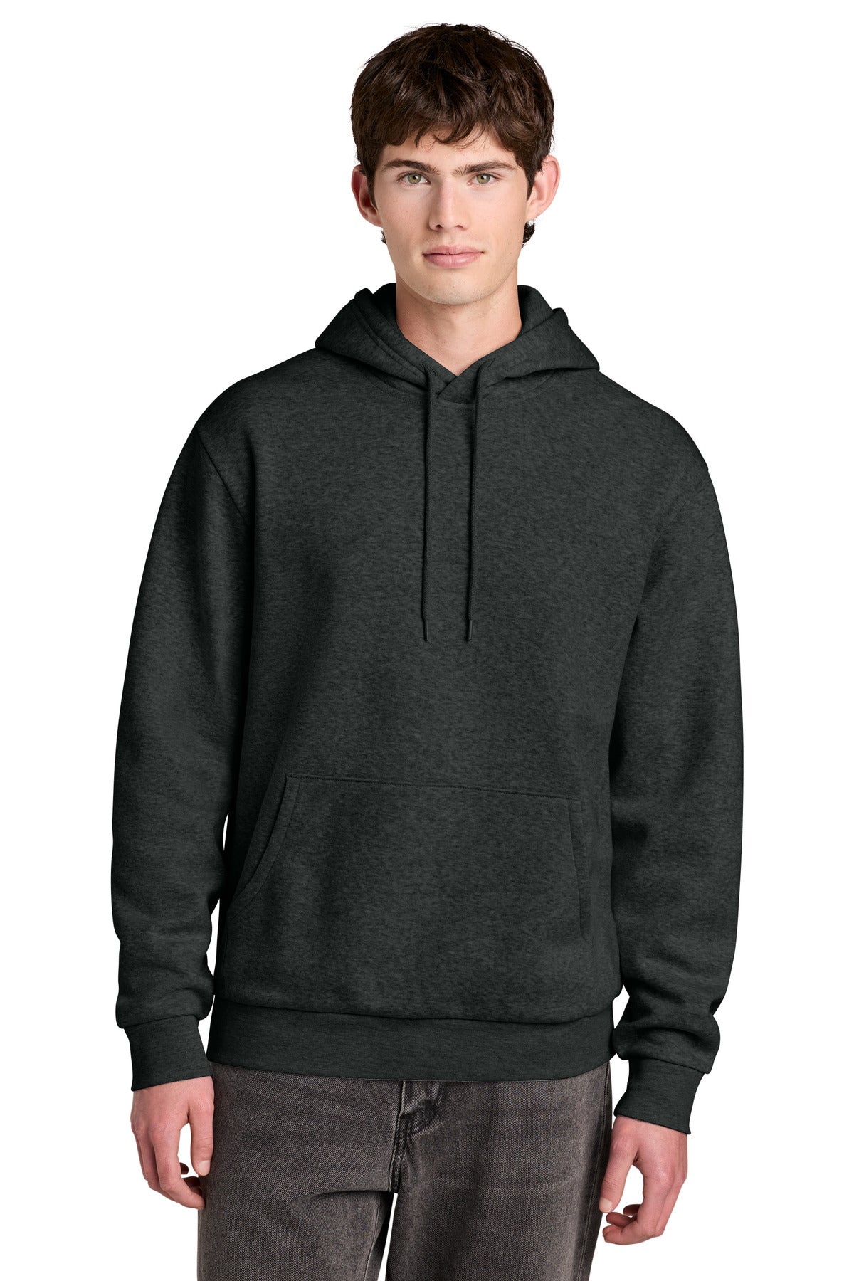 Custom Heathered Charcoal MelloFleece Hoodie DT6700, personalized by SanCanDo Swag in Argyle, TX