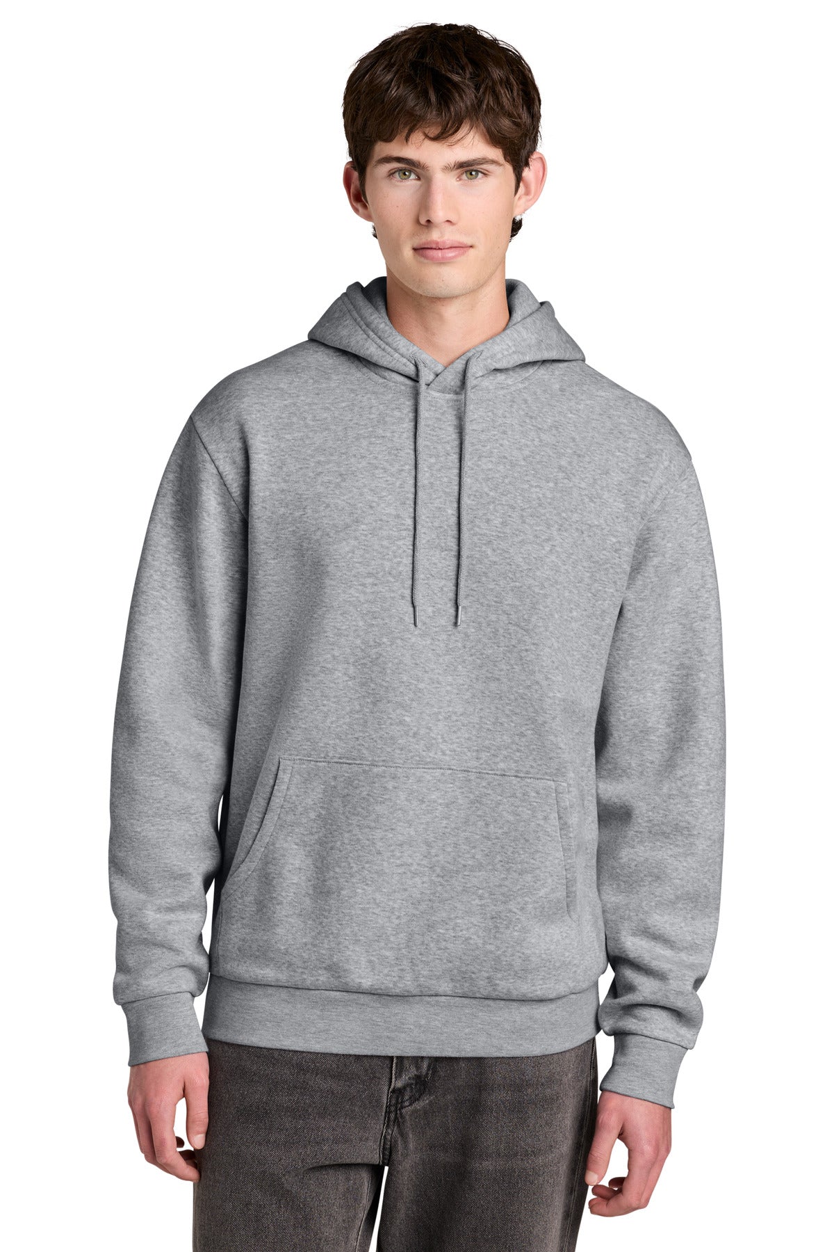 Custom Light Heather Grey MelloFleece Hoodie DT6700, personalized by SanCanDo Swag in Argyle, TX