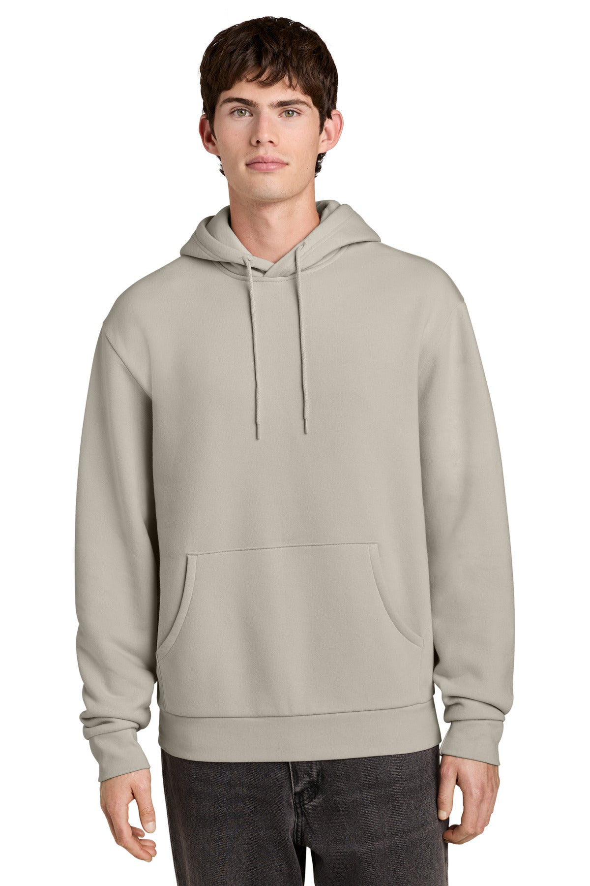 Custom Smoky Beige MelloFleece Hoodie DT6700, personalized by SanCanDo Swag in Argyle, TX