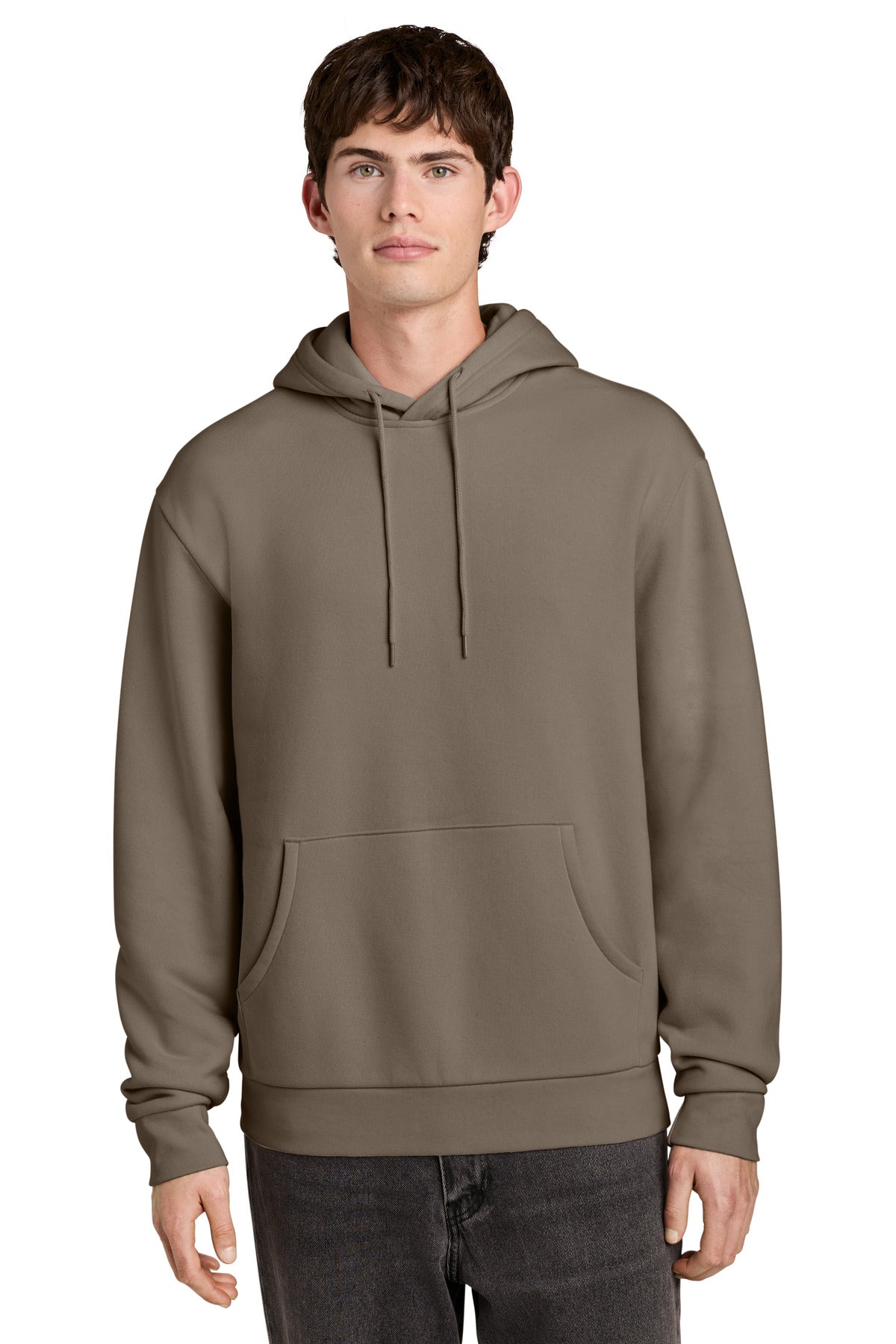 Custom Warm Taupe MelloFleece Hoodie DT6700, personalized by SanCanDo Swag in Argyle, TX