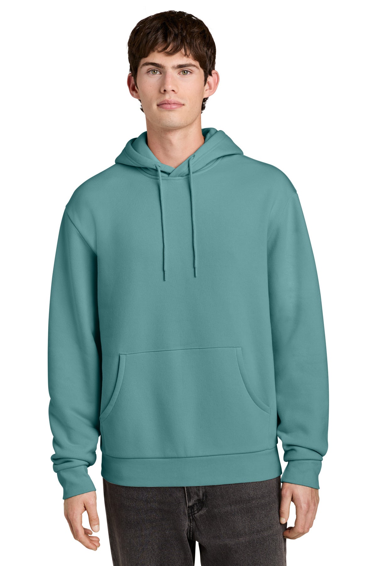 Custom Glacier Green MelloFleece Hoodie DT6700, personalized by SanCanDo Swag in Argyle, TX
