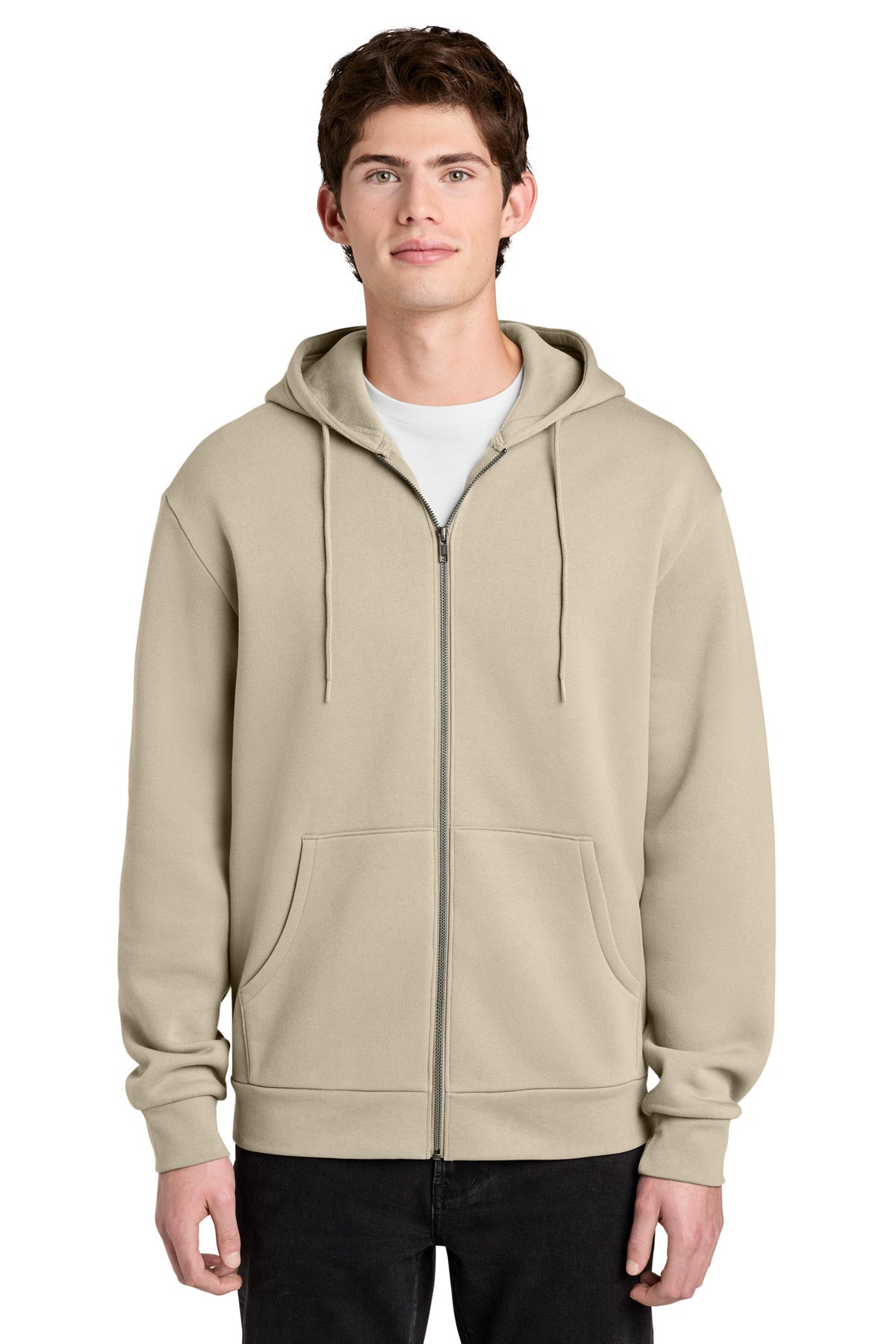 Custom Chai MelloFleece Full-Zip Hoodie DT6702, personalized by SanCanDo Swag in Argyle, TX