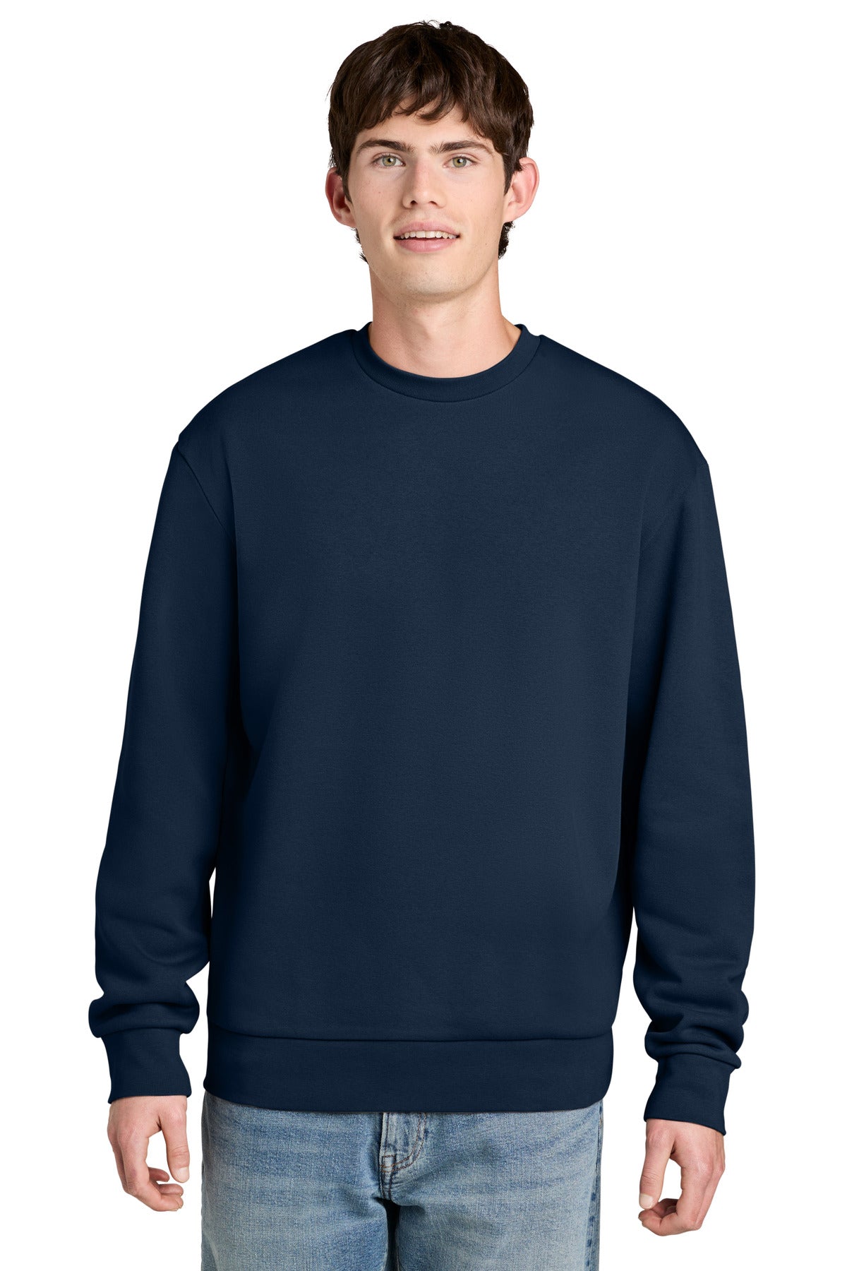 Custom River Blue Navy MelloFleece Crew DT6704, personalized by SanCanDo Swag in Argyle, TX