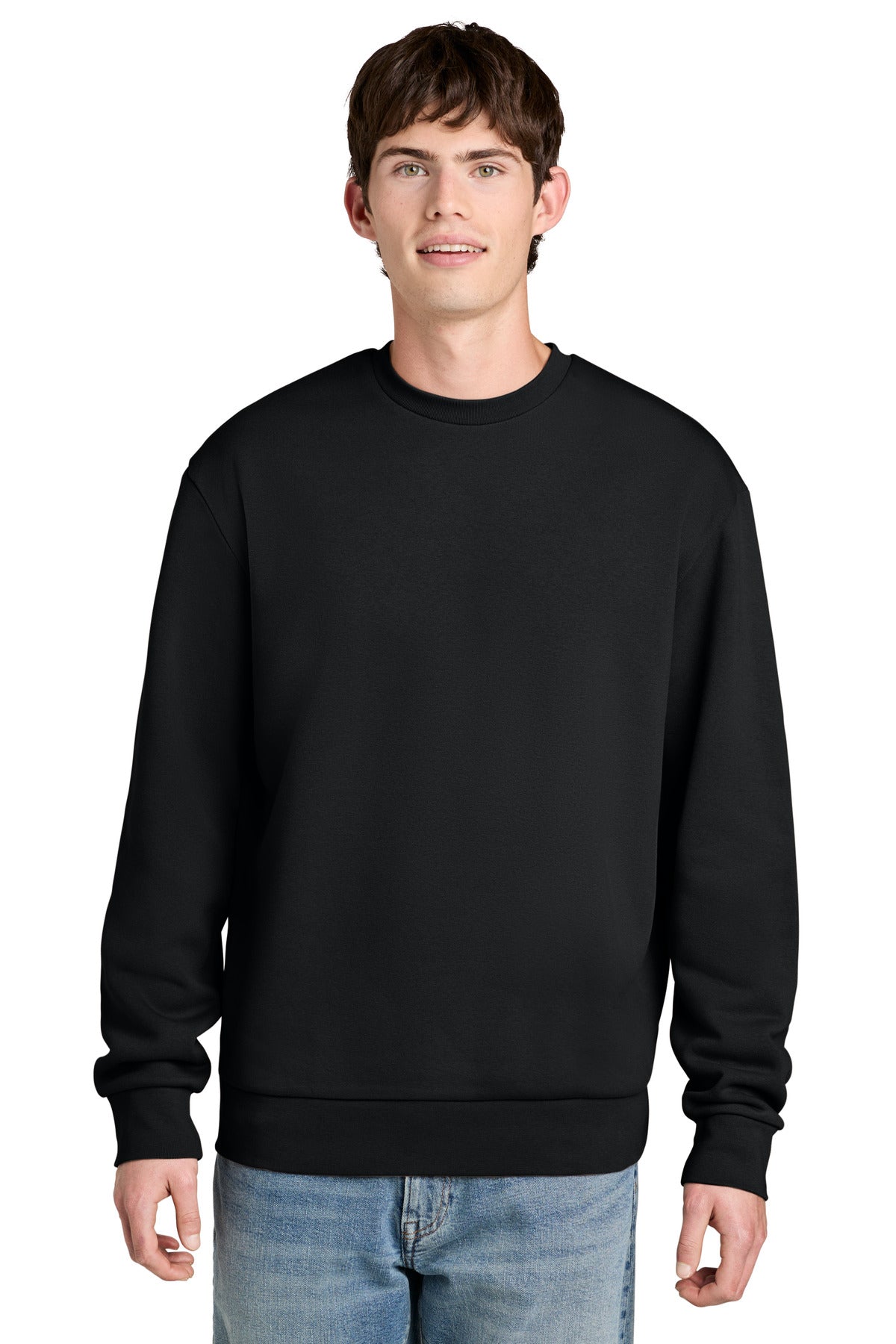 Custom Black MelloFleece Crew DT6704, personalized by SanCanDo Swag in Argyle, TX