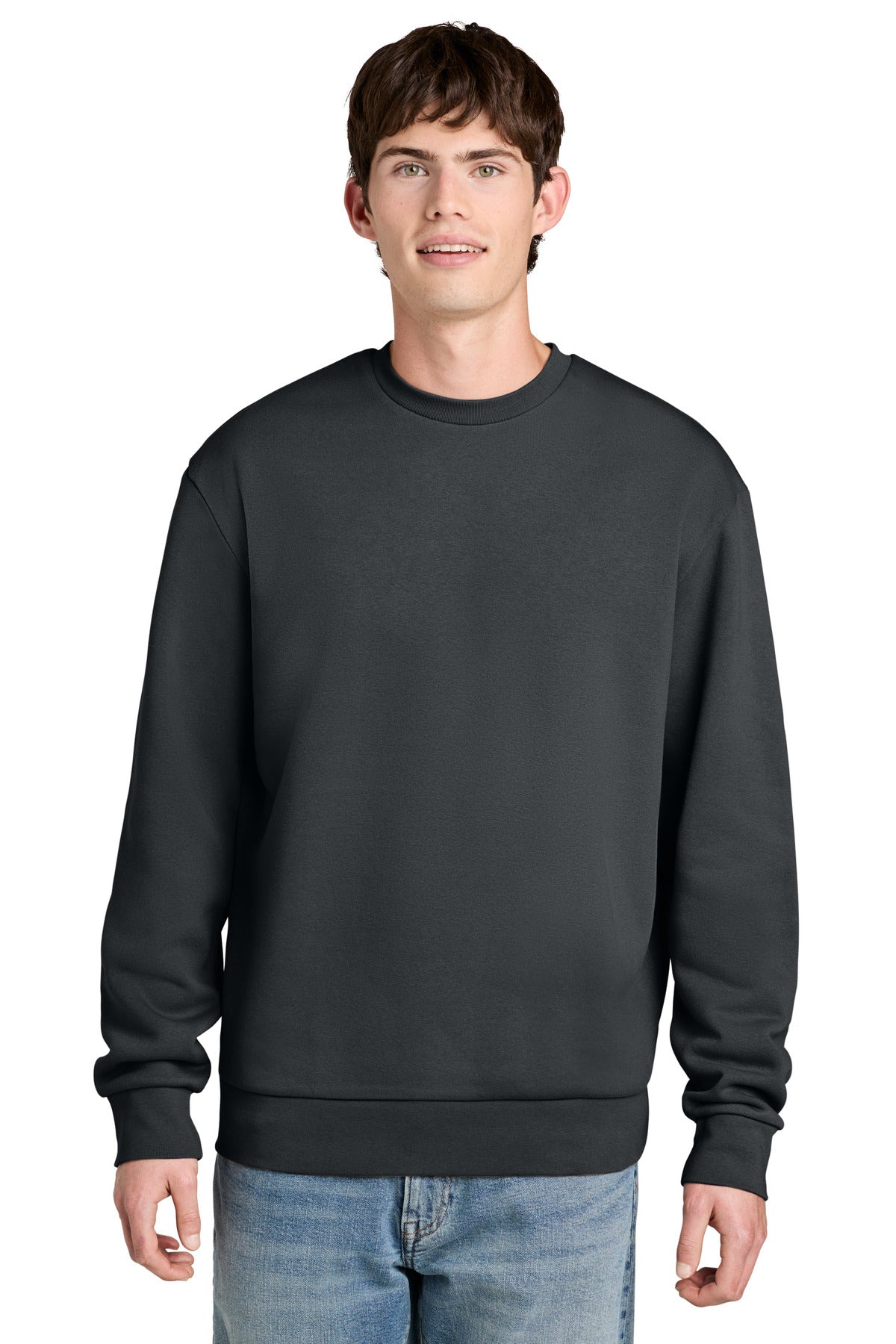 Custom Graphite MelloFleece Crew DT6704, personalized by SanCanDo Swag in Argyle, TX