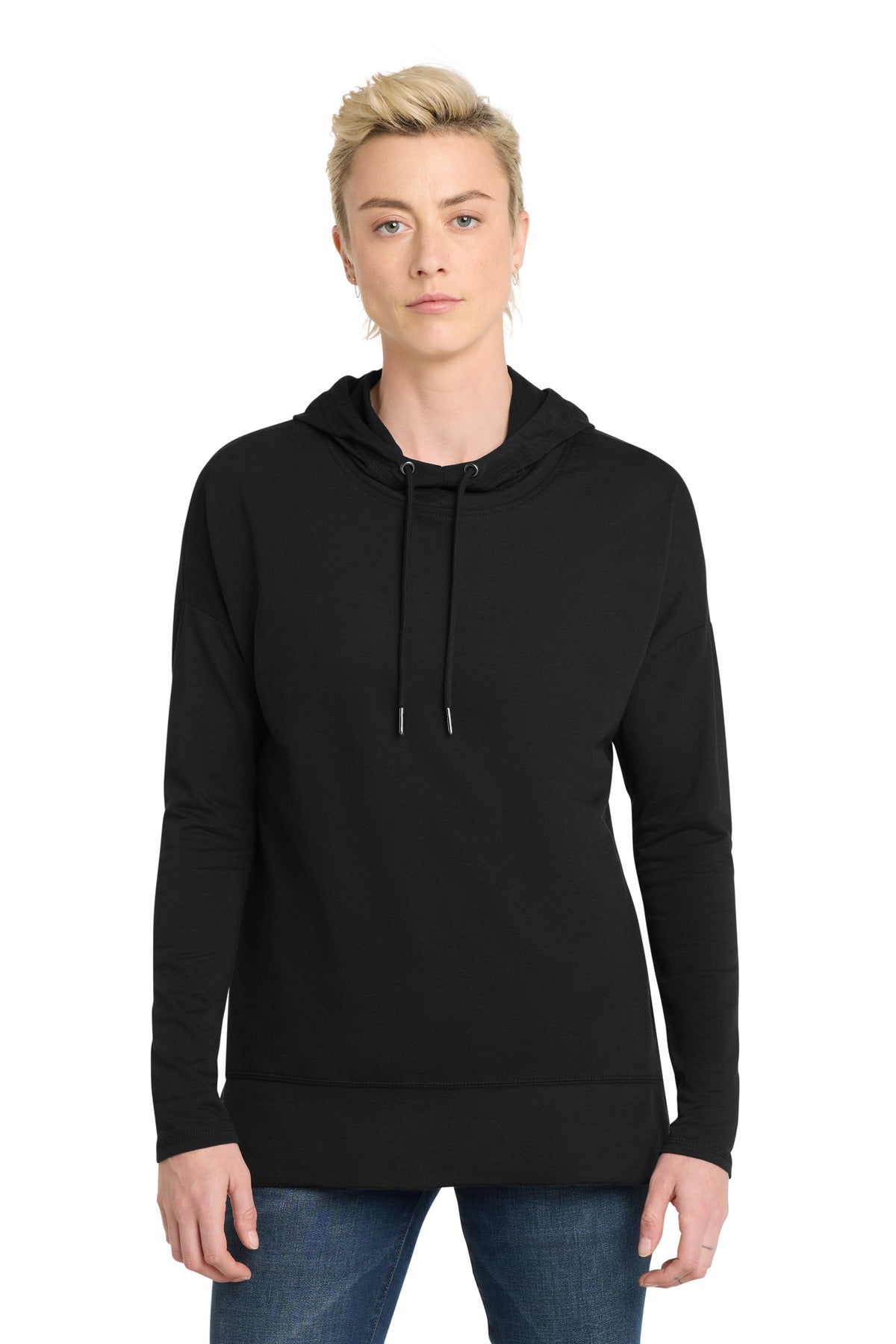 Custom Black Featherweight French Terry Hoodie DT671, personalized by SanCanDo Swag in Argyle, TX