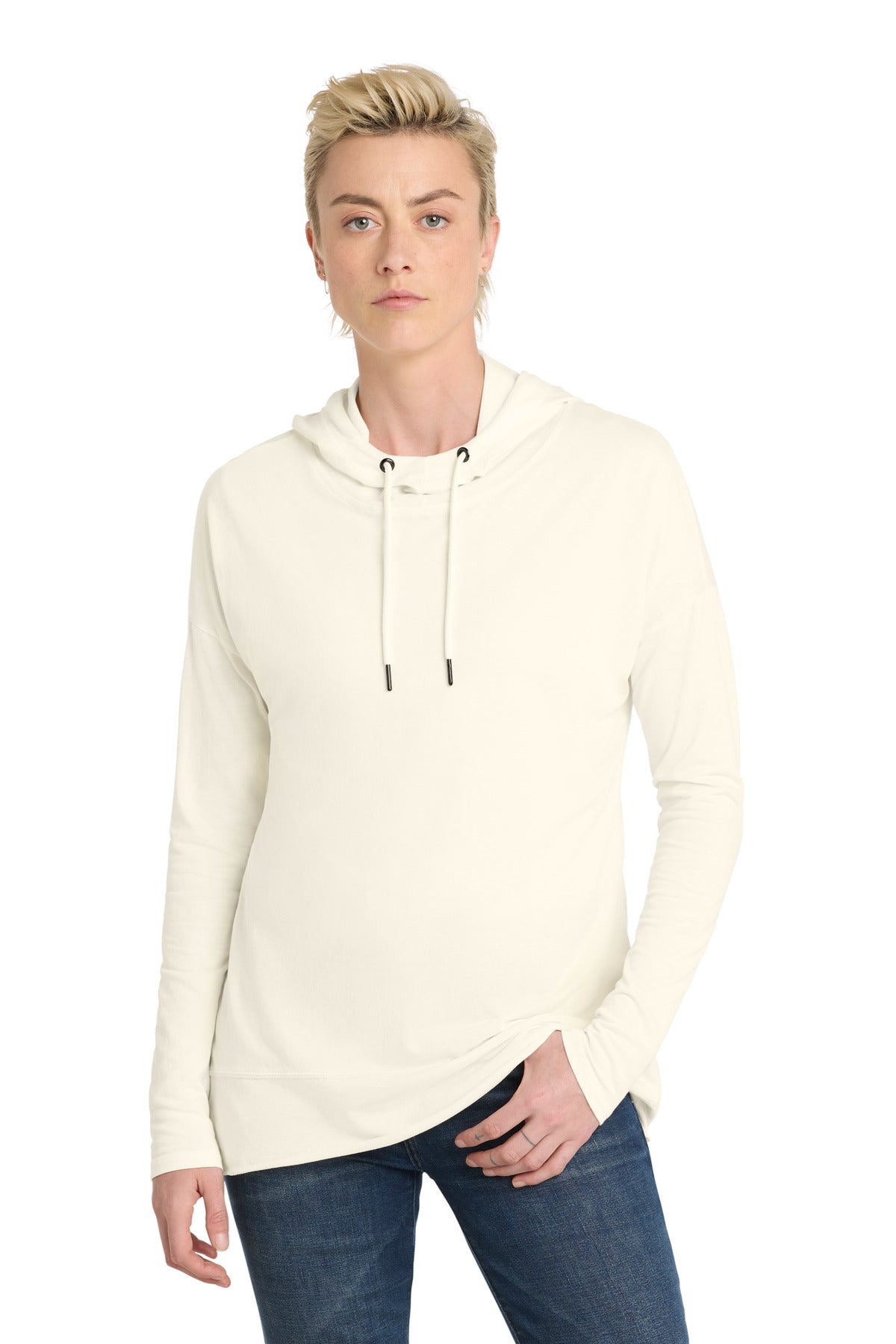 Custom Gardenia Featherweight French Terry Hoodie DT671, personalized by SanCanDo Swag in Argyle, TX