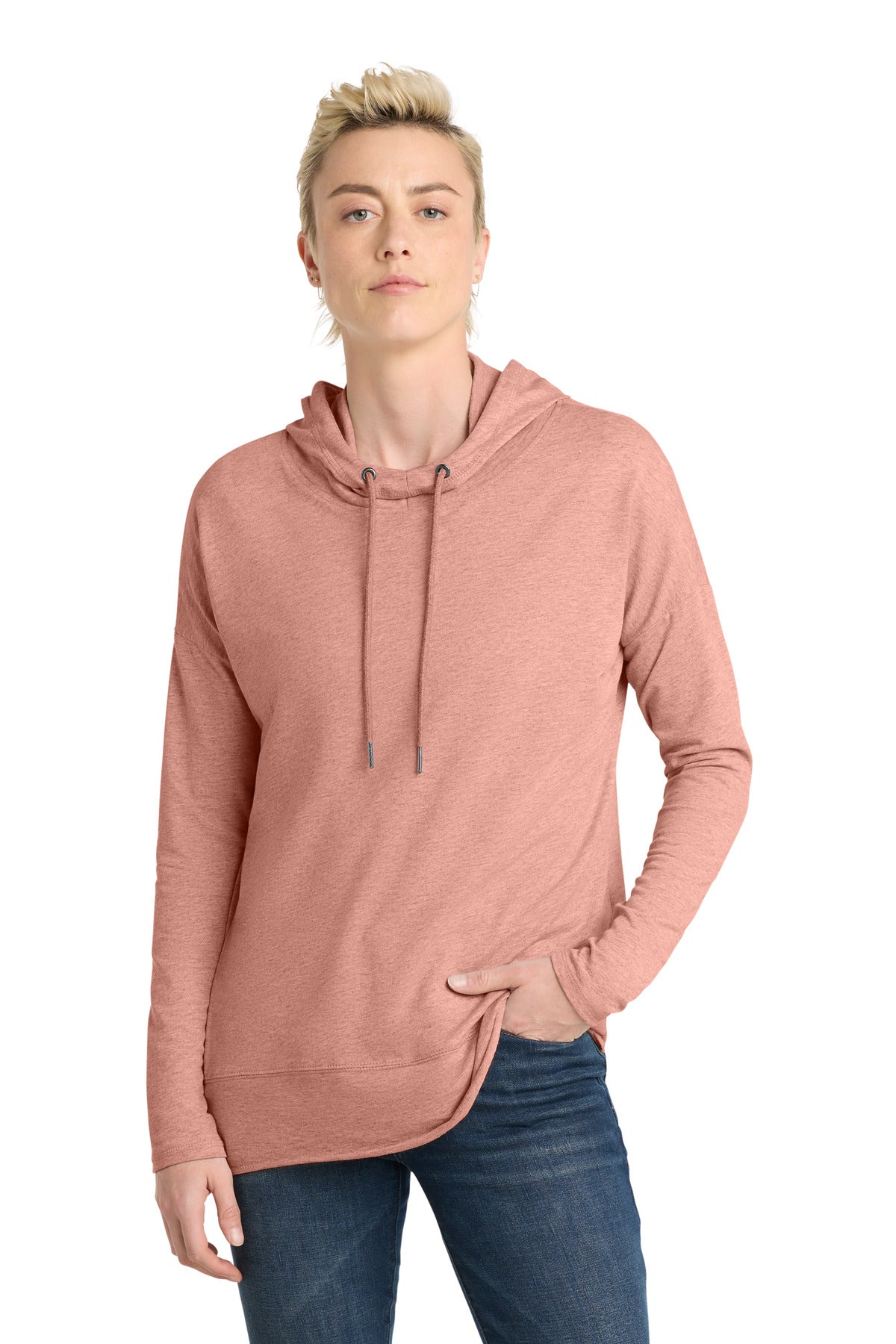 Custom Nostalgia Rose Heather Featherweight French Terry Hoodie DT671, personalized by SanCanDo Swag in Argyle, TX